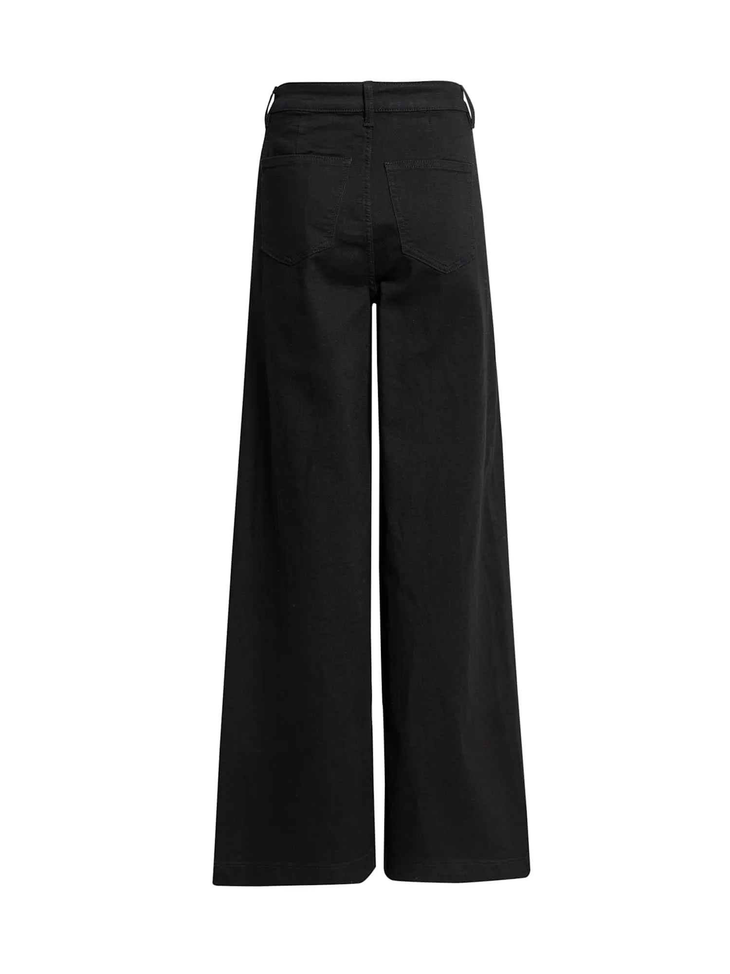 Marks & Spencer Jeans a Gamba Larga Vita Alta alla Caviglia Donna - Nero - 52 - immagine 4