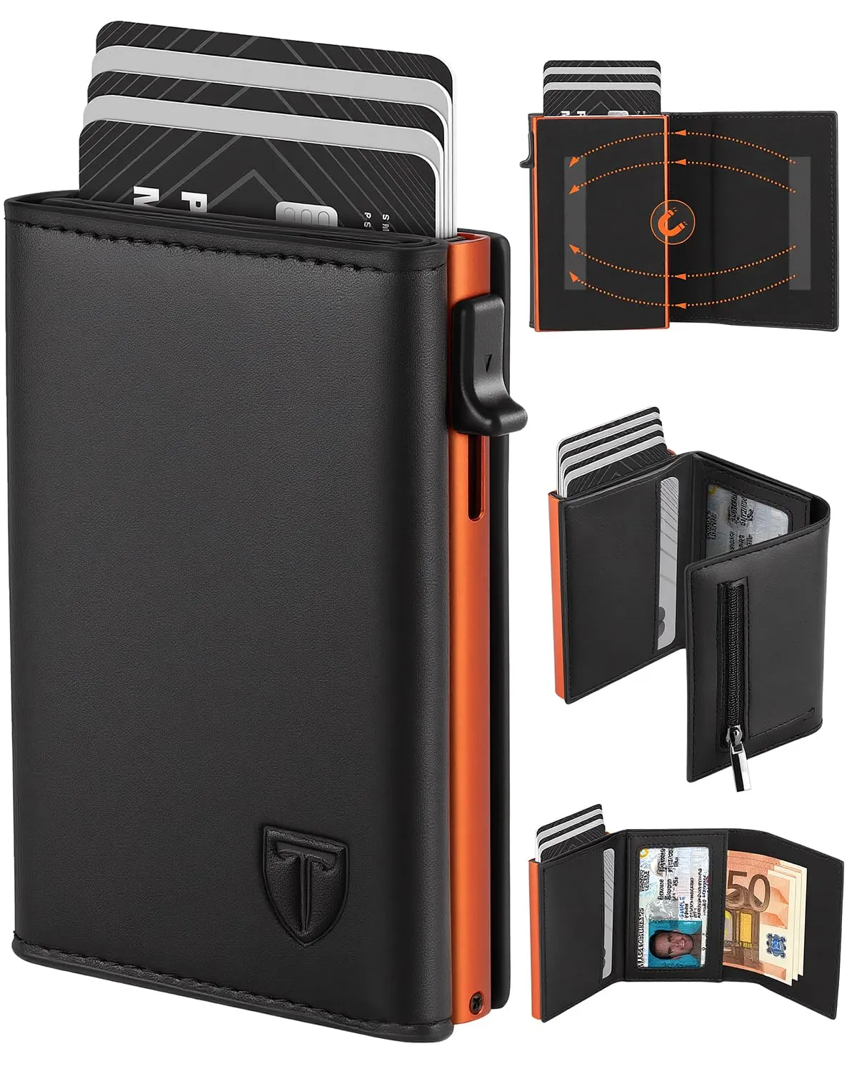 TEEHON Portafoglio Uomo Slim con Protezione RFID - immagine 1