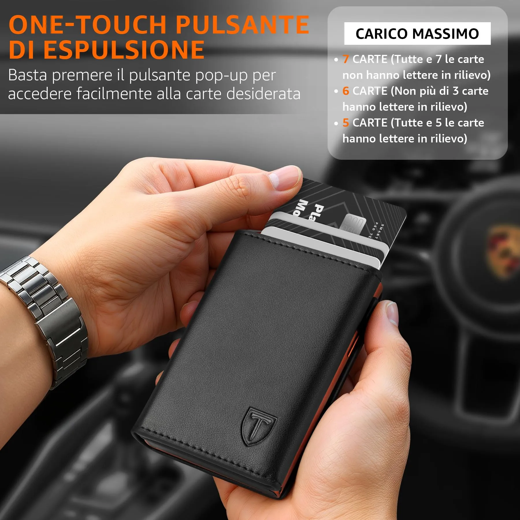 TEEHON Portafoglio Uomo Slim con Protezione RFID - immagine 5