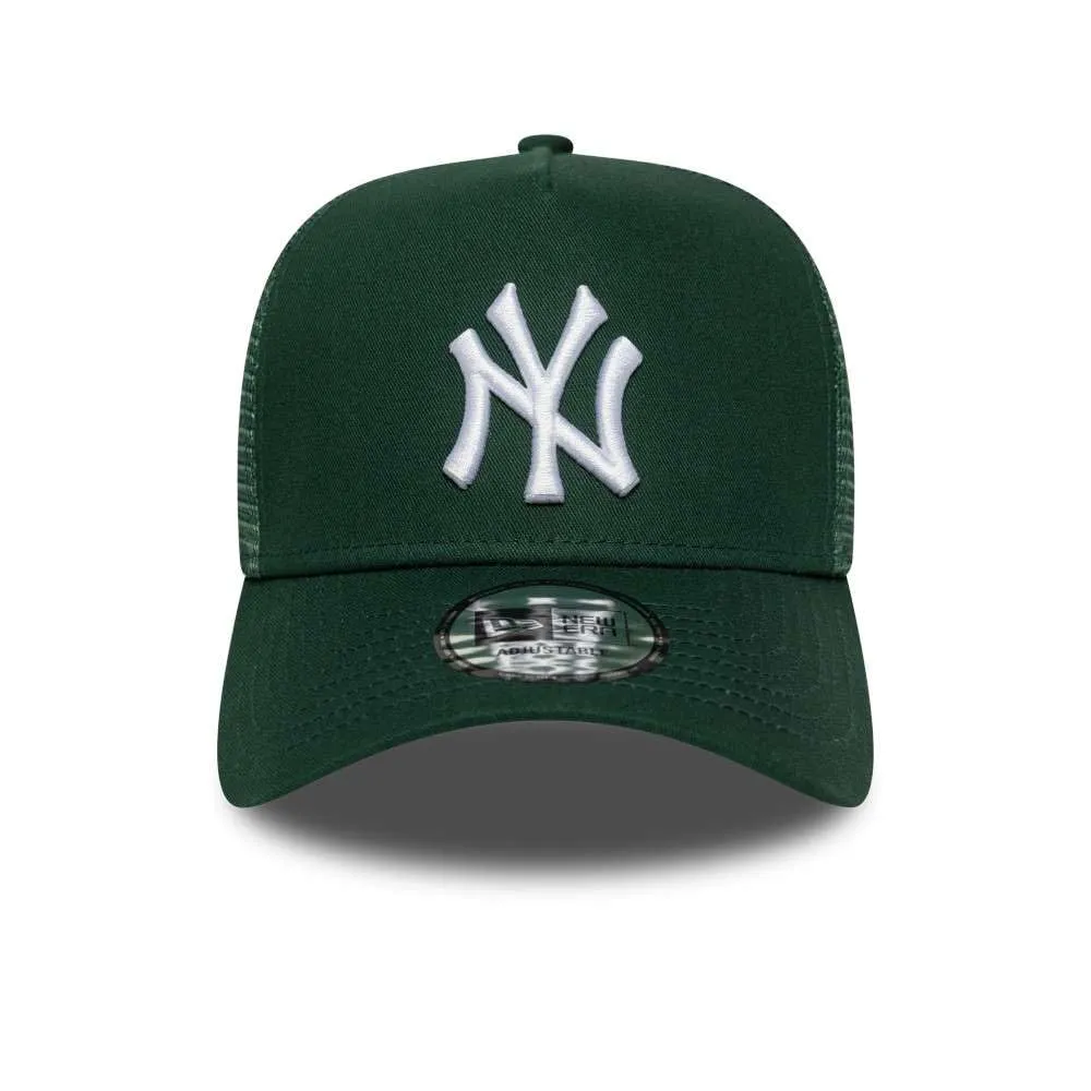 New Era Men's League Essential 940 A-Frame Trucker Cap - Verde Scuro - Taglia Unica - immagine 2