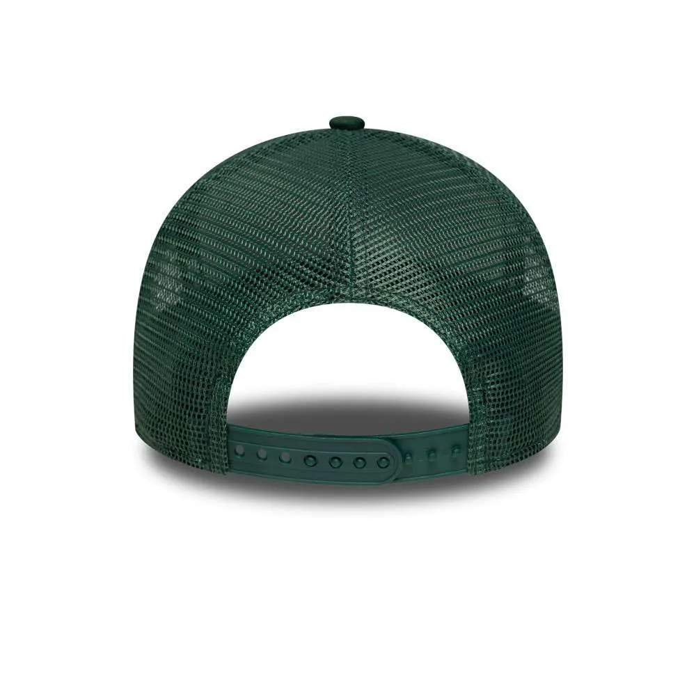 New Era Men's League Essential 940 A-Frame Trucker Cap - Verde Scuro - Taglia Unica - immagine 4