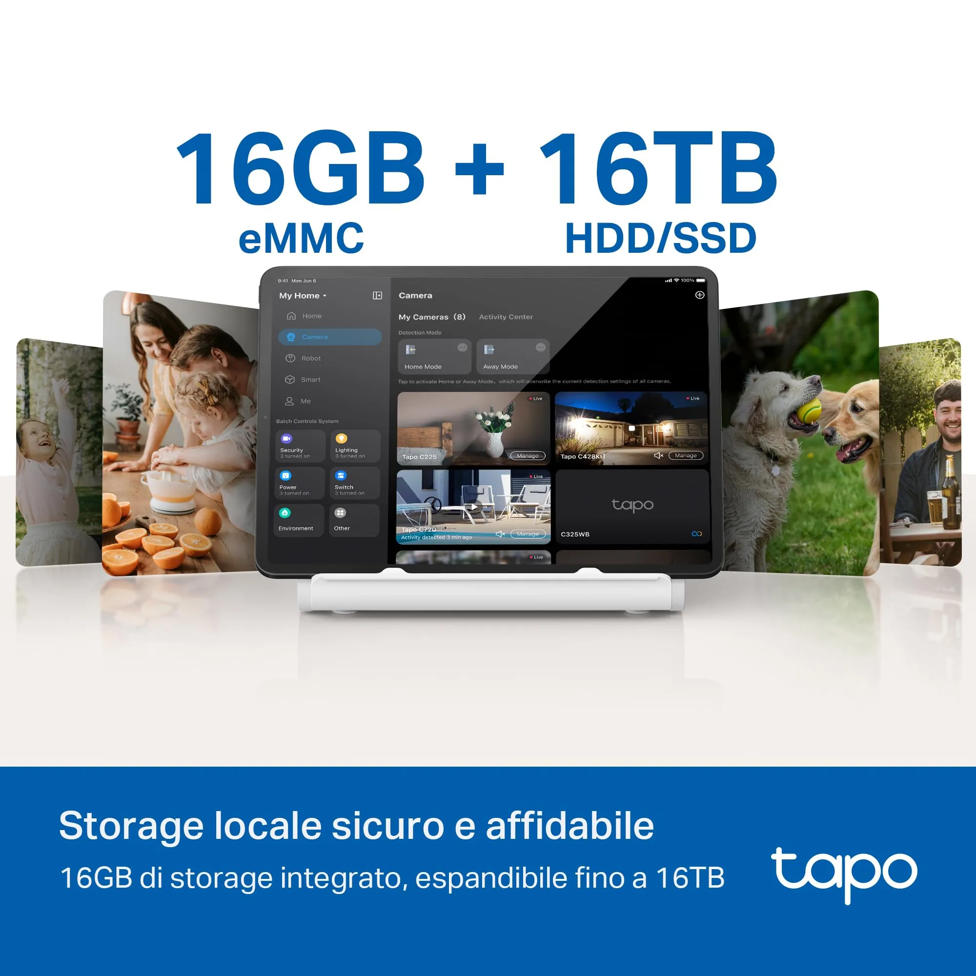 Tapo H500 Smart HomeBase 16GB (expandable to 16TB) for Cameras and Sensors AI - immagine 4