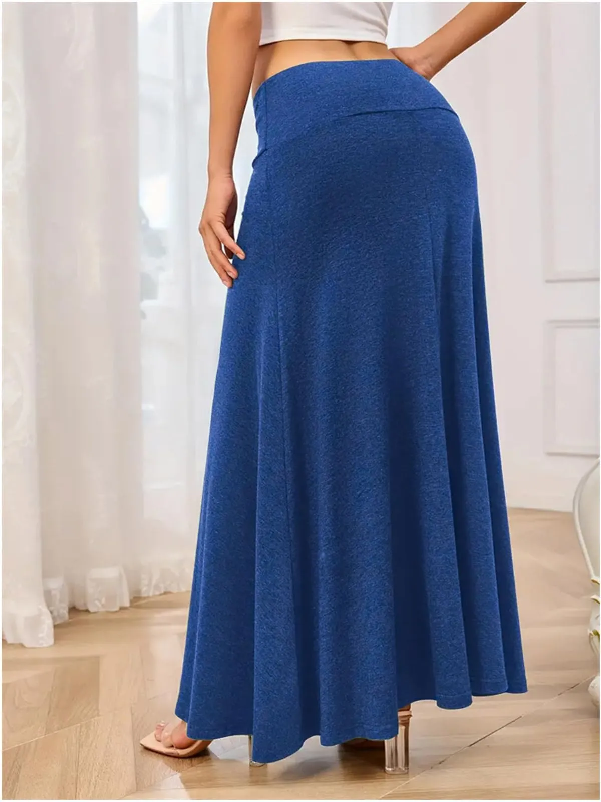 Adigaber Gonna Lunga da Donna Elasticizzata Vita Alta Maxi Yoga - immagine 3