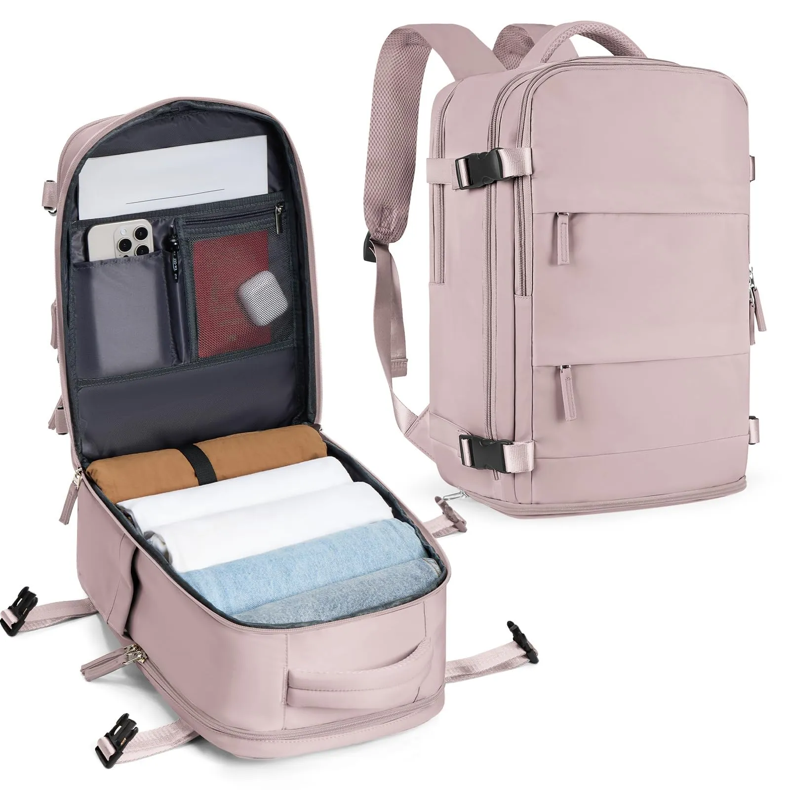 SZLX Zaino da Viaggio 40x30x20 Ryanair Wizzair Impermeabile con Scomparto Scarpe e Laptop 14 Pollici - immagine 1
