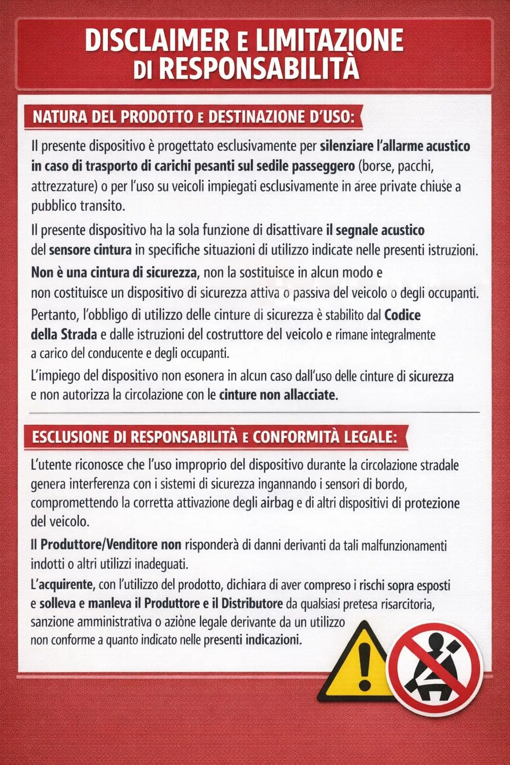 Generico Blocca Clip Anti-Bip Avviso Suono Cinture di Sicurezza Auto UltraSlim (Pack 5 Clip) - immagine 3