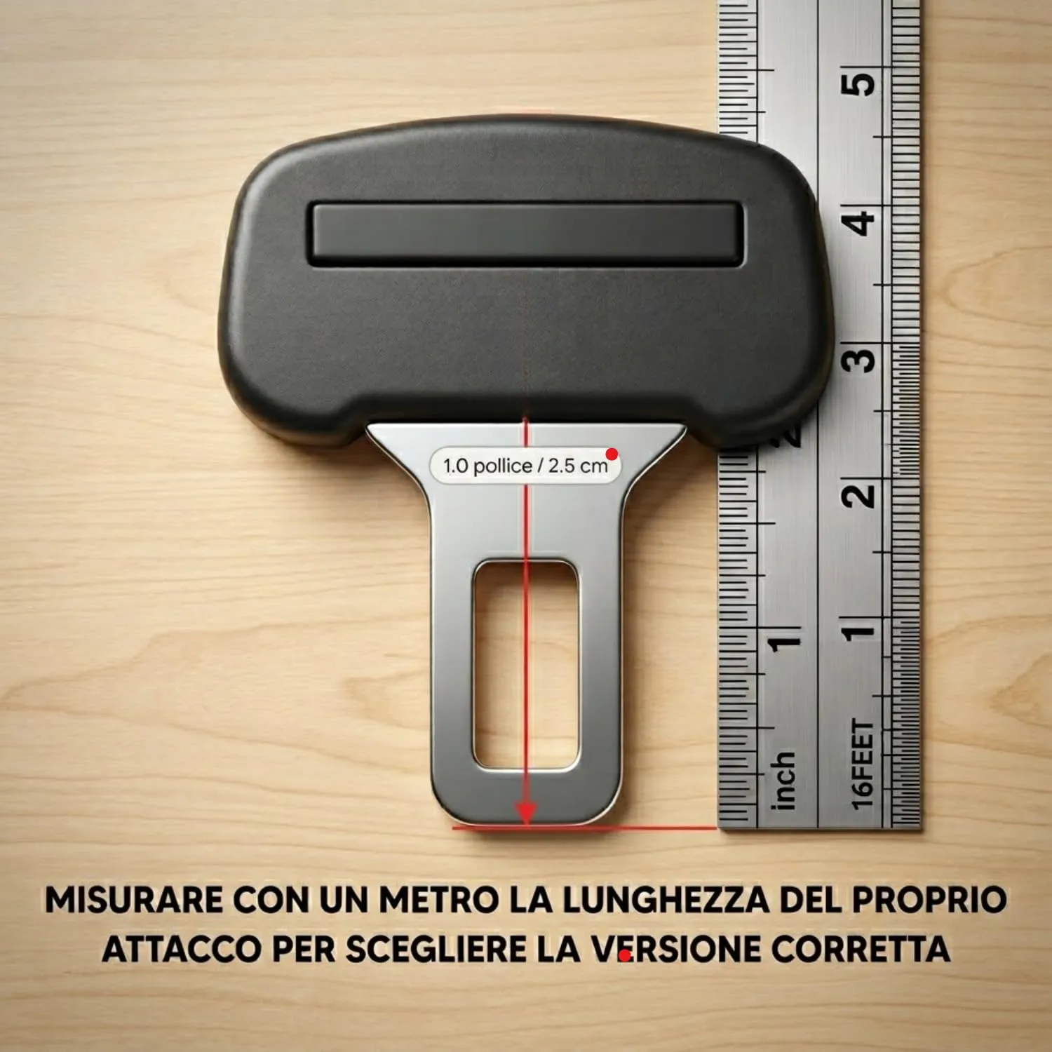 Generico Blocca Clip Anti-Bip Avviso Suono Cinture di Sicurezza Auto UltraSlim (Pack 5 Clip) - immagine 4