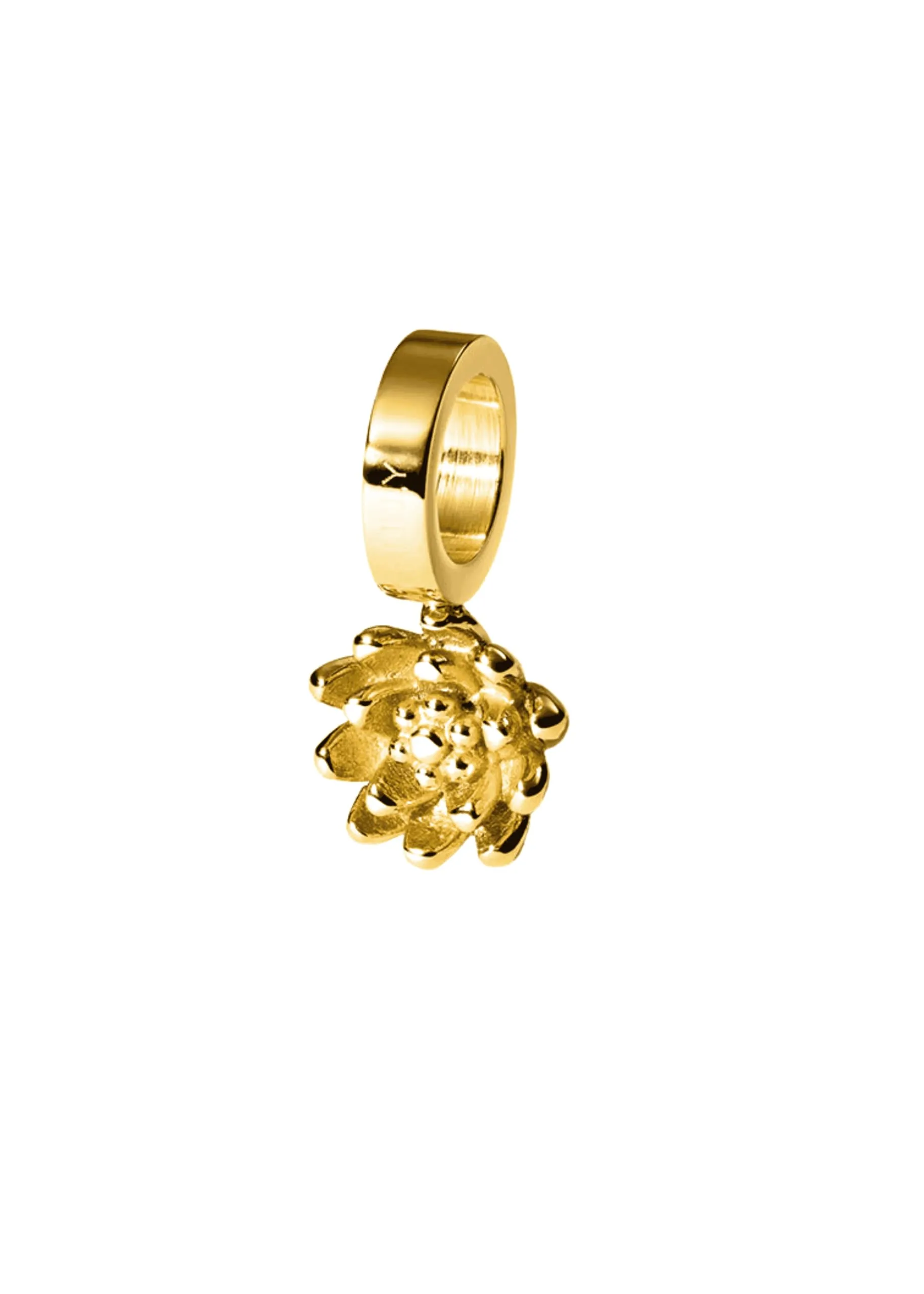 Purelei Charm Fiore di Nascita Luglio - Acciaio Inossidabile Finitura Oro - immagine 1