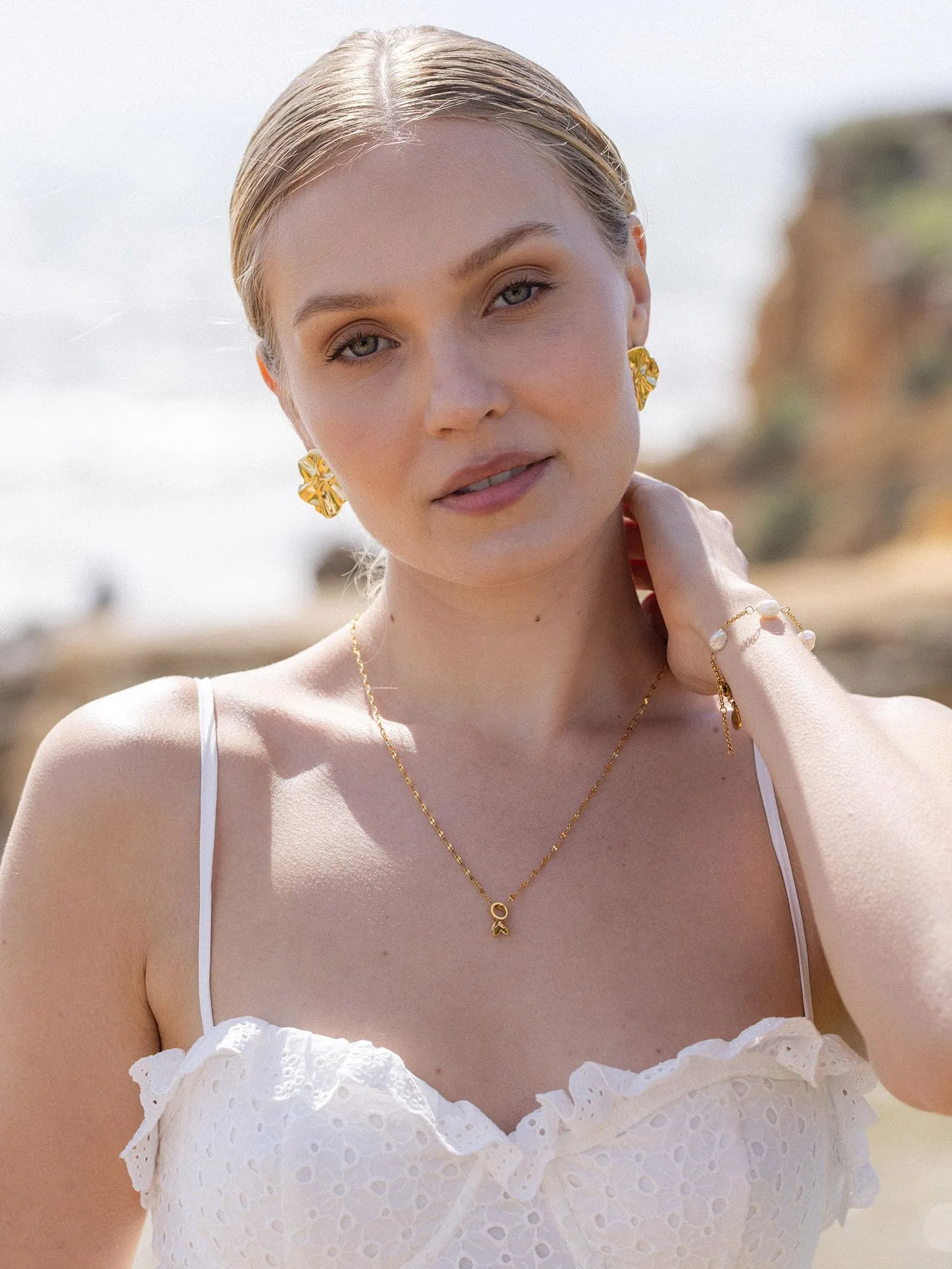 Purelei Birth Flower Charm Gennaio - Bucaneve in Acciaio Inossidabile Placcato Oro 18k - immagine 5