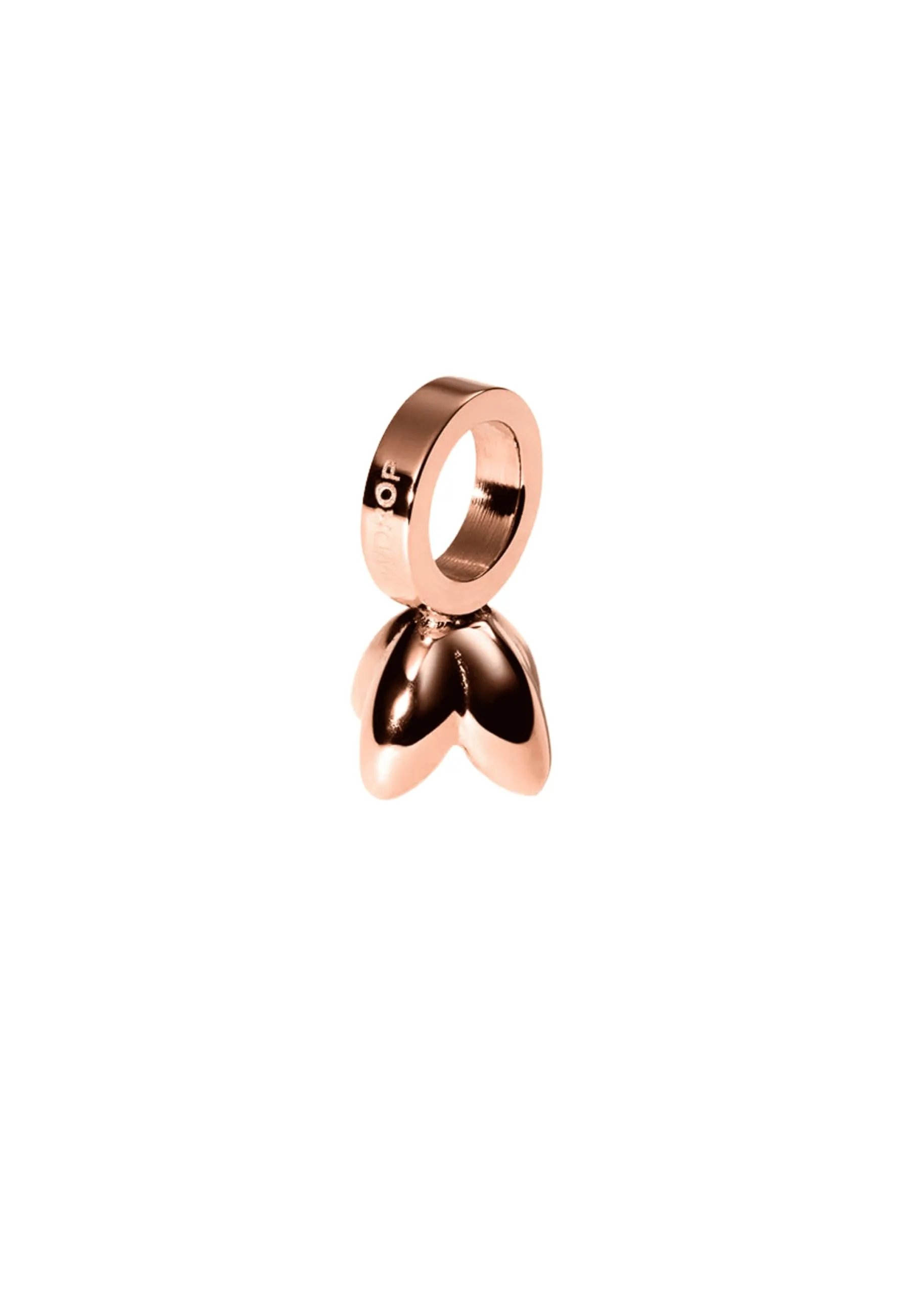 Purelei Birth Flower Charm - January Snowdrop - 18k Gold Plated Stainless Steel - Rose Gold - immagine 1