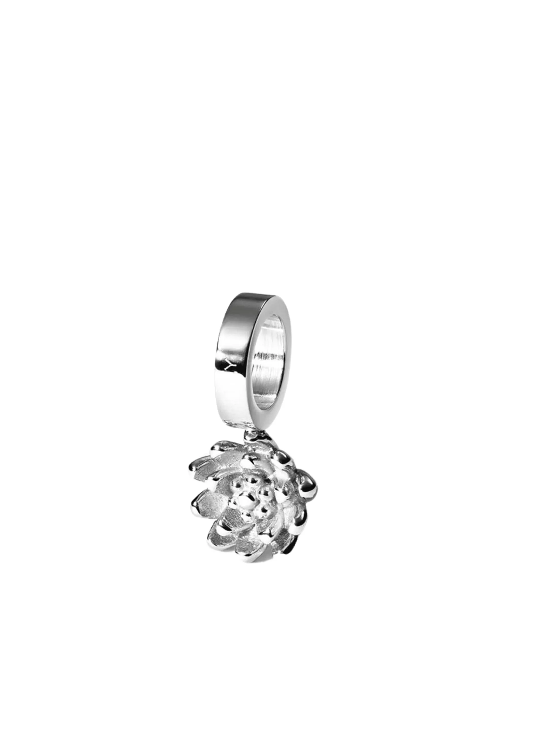Purelei Birth Flower Charm - July Water Lily, 18k Gold Plated Stainless Steel - immagine 1