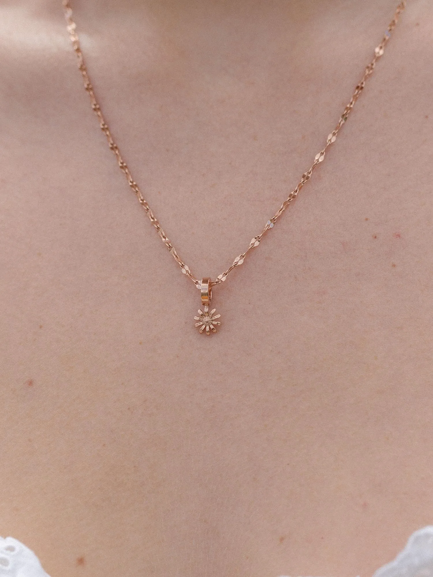 Purelei Birth Flower Charm September, Rose Gold Plated Stainless Steel - immagine 2
