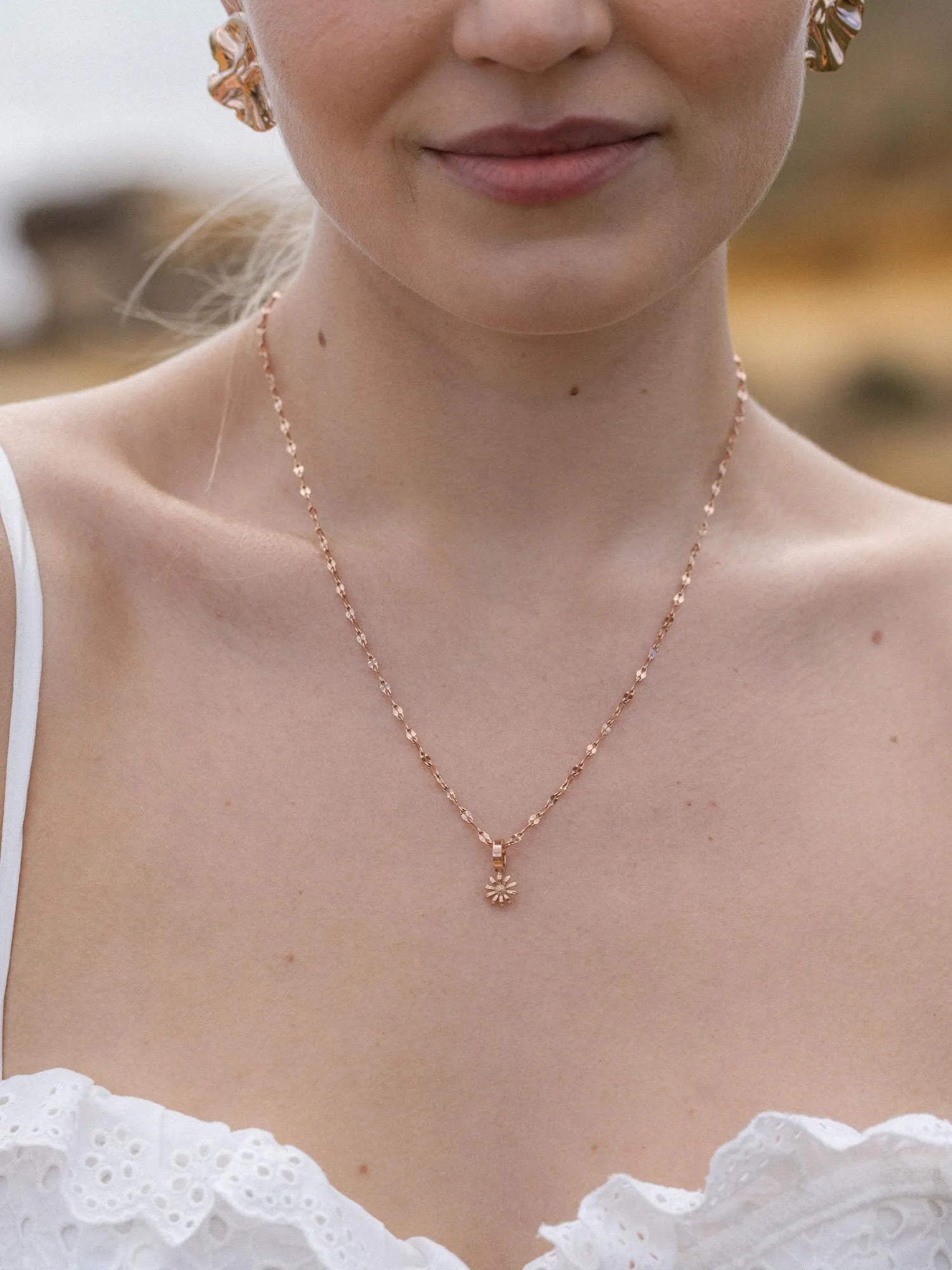 Purelei Birth Flower Charm September, Rose Gold Plated Stainless Steel - immagine 3