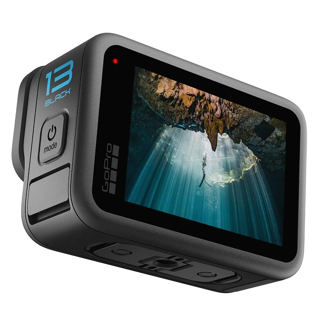 GoPro HERO13 Black Accessory Bundle: Handler, 2 Enduro Batteries, 2 Curved Adhesive Mounts, 64GB SanDisk MicroSD Card, Carrying Case - immagine 5