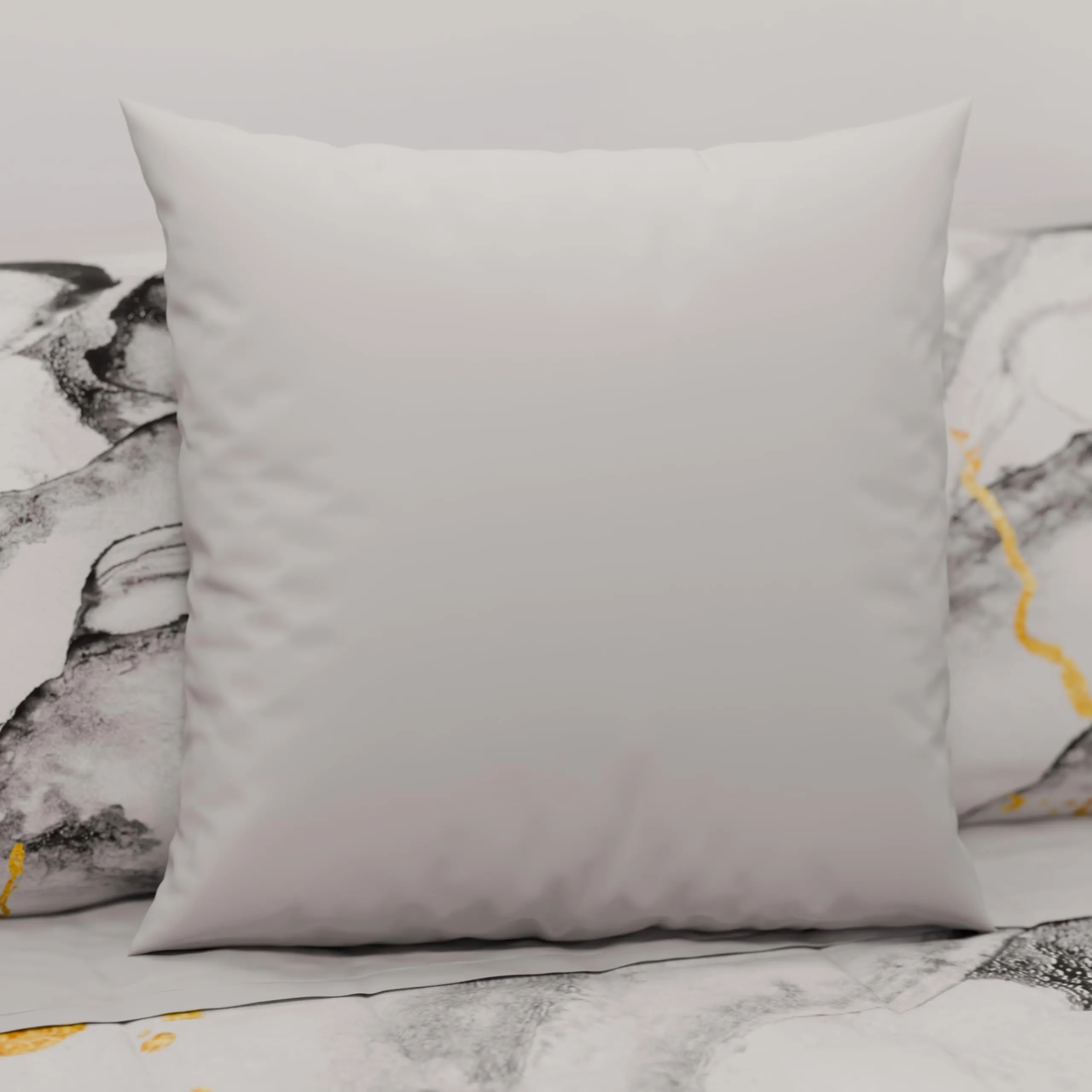 PETTI Artigiani Italiani - Set 2 Federe Cuscino in Microfibra, 40x40 cm, Grigio Chiaro, Made in Italy - immagine 2