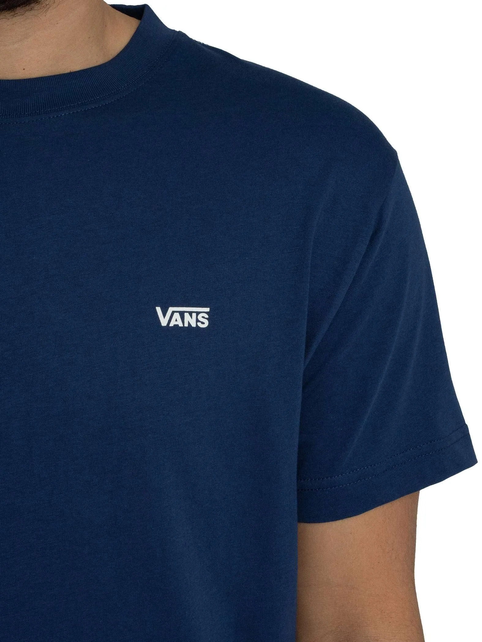 Vans T-Shirt con Logo sul Petto Sinistro, Deep Indigo, S - immagine 4