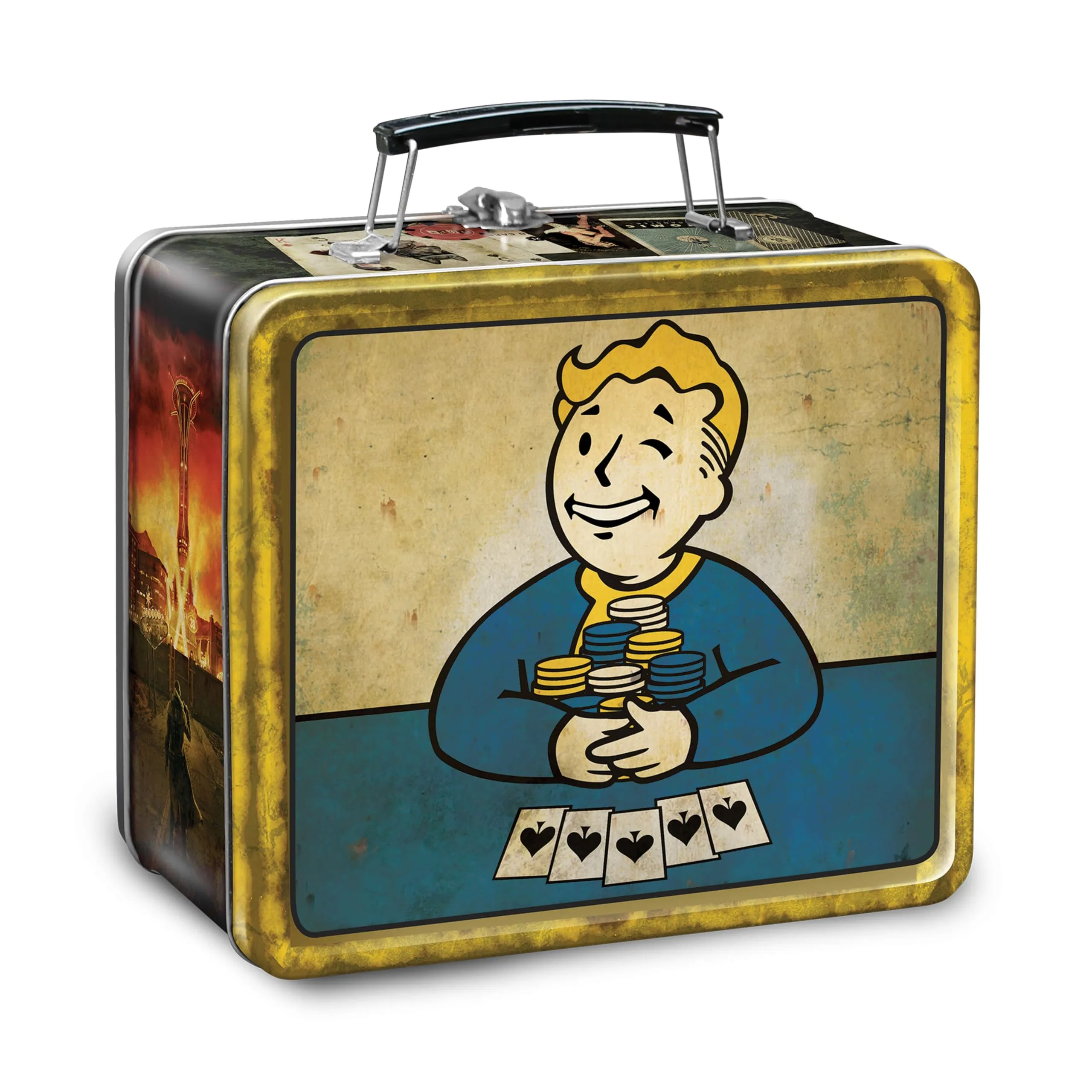 FanWraps Fallout New Vegas Vault Boy Lunch Box and Water Bottle Set - immagine 2