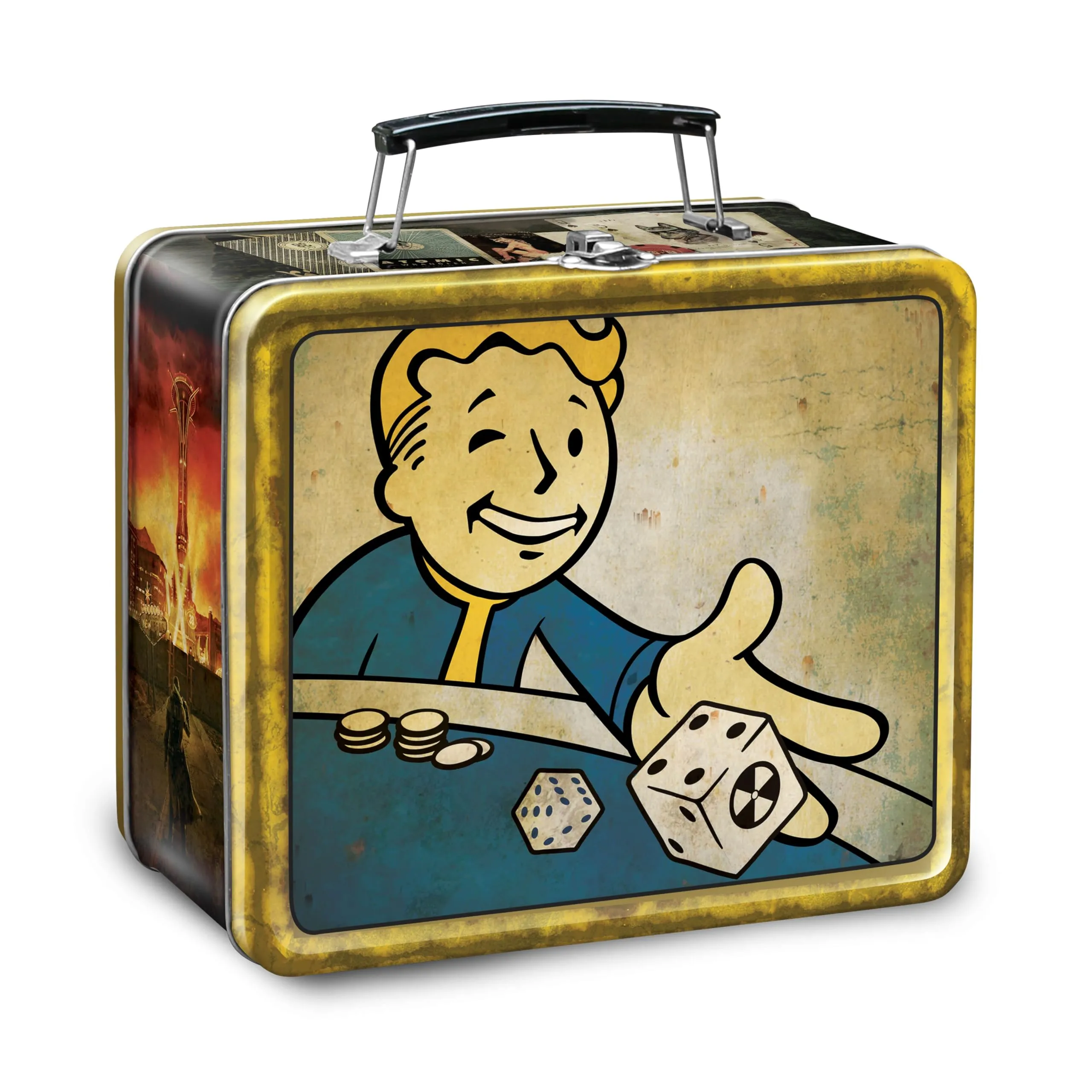 FanWraps Fallout New Vegas Vault Boy Lunch Box and Water Bottle Set - immagine 3