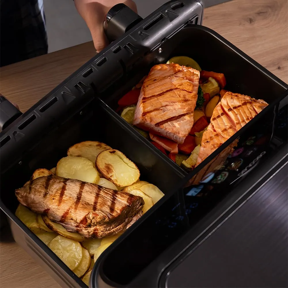 Cecotec Cecofry&Grill Duoheat 10000 Air Fryer 10L, 2800W, 3in1 Friggitrice Grill Piastra - immagine 10