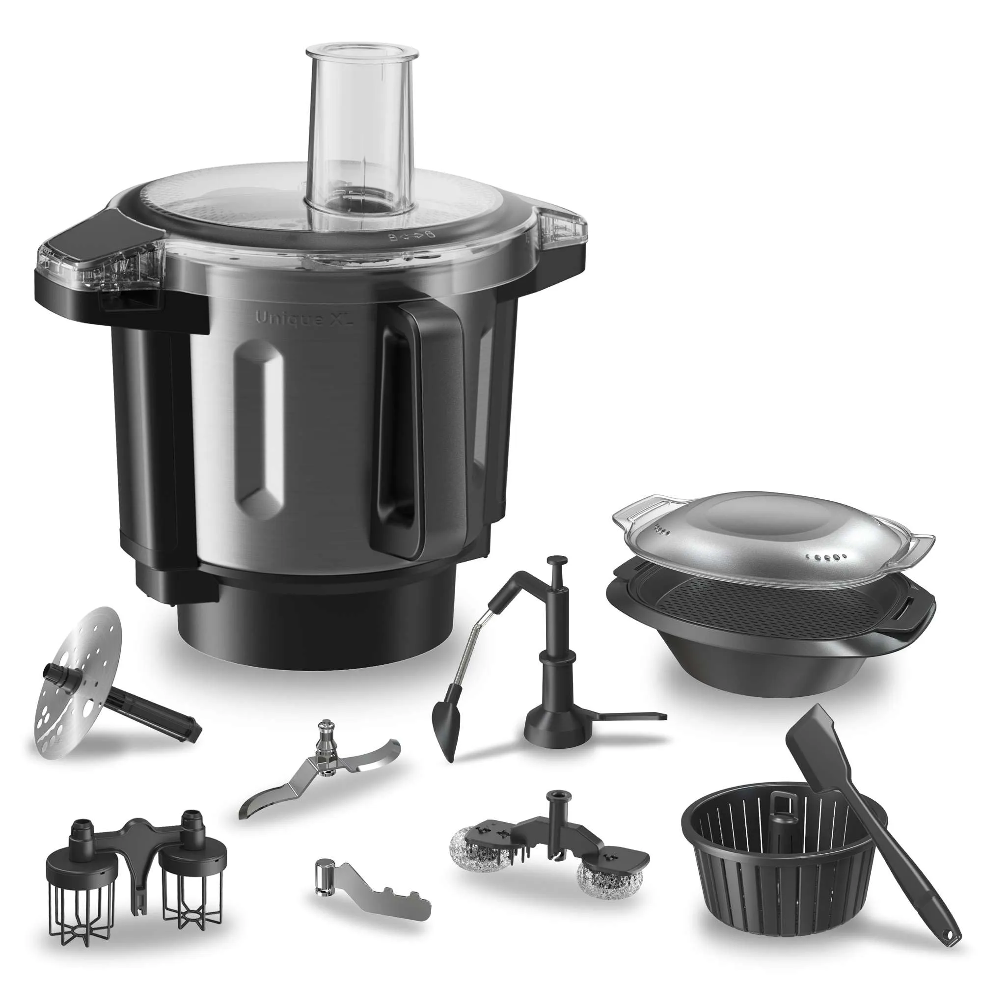 Cecotec Mambo CooKing Total Gourmet Robot da Cucina Multifunzione, 2200W, 45 Funzioni, Acciaio Inox, Brocche Unique e Victory 4.5L, Schermo Touch, App, AutoCleaning - immagine 2