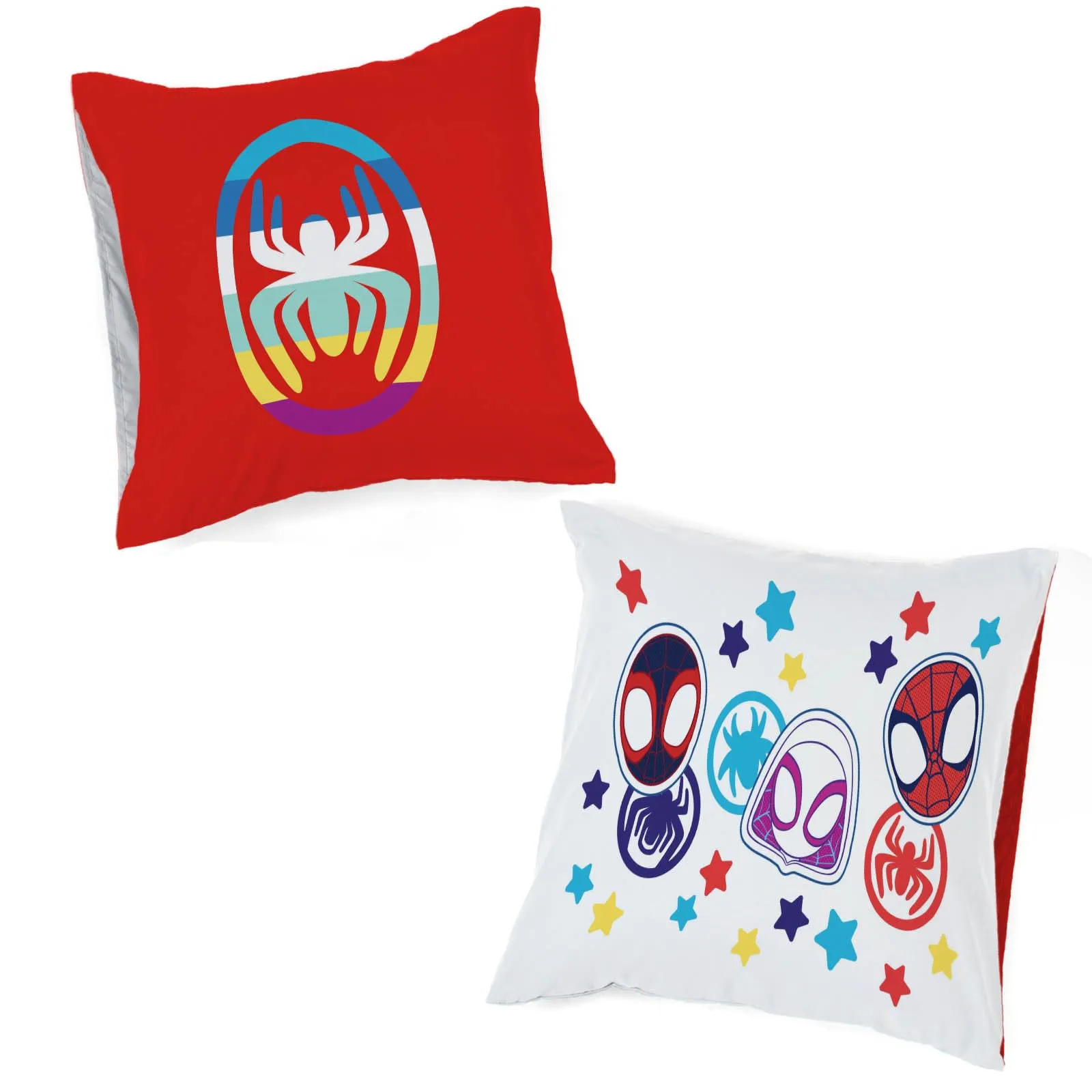 Jay Franco Set Copripiumino Singolo 100% Cotone con Federa 80x80 cm, Spiderman e i suoi fantastici amici (Marvel) - immagine 4