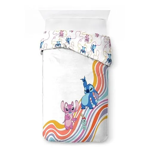 Jay Franco Set Copripiumino Singolo Disney Lilo & Stitch, 100% Cotone, con Federa 80 x 80 cm - immagine 4