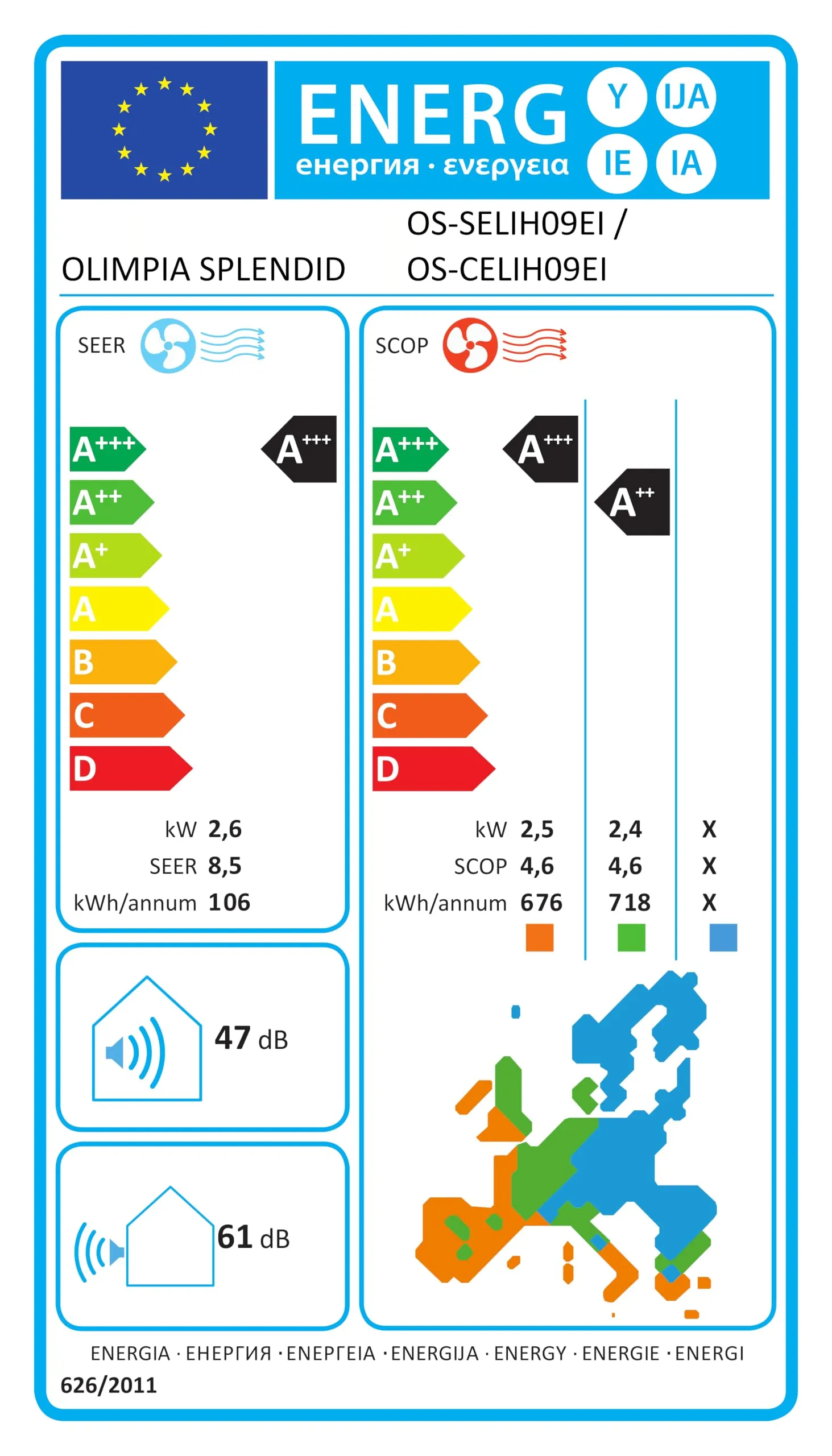 Olimpia Splendid Lybex S1 E 9 Climatizzatore 9.000 btu/h Monosplit Inverter Gas R32 Classe A+++ Wi-Fi - immagine 7
