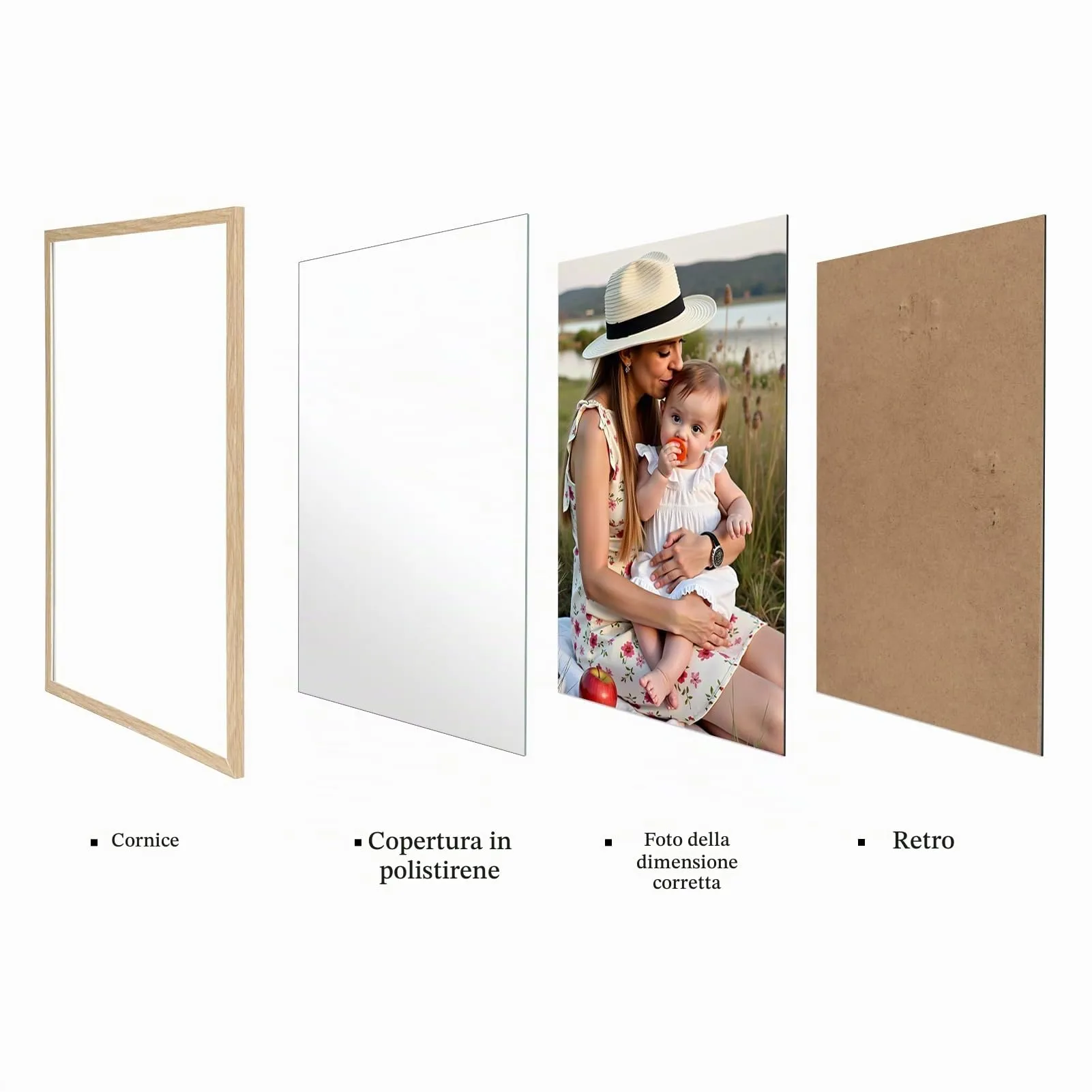 Ditwis Cornice 20x30 cm, Color Naturale - immagine 7