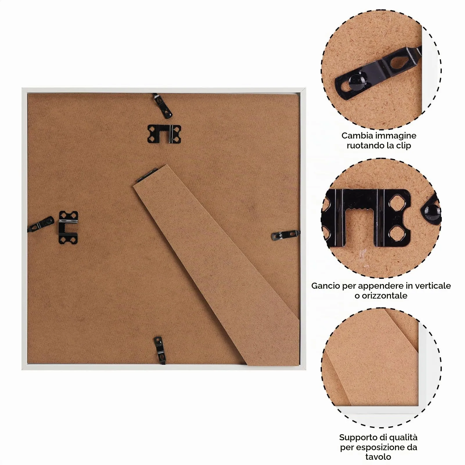 Ditwis Cornice Quadrata 30x30 Bianca - immagine 6