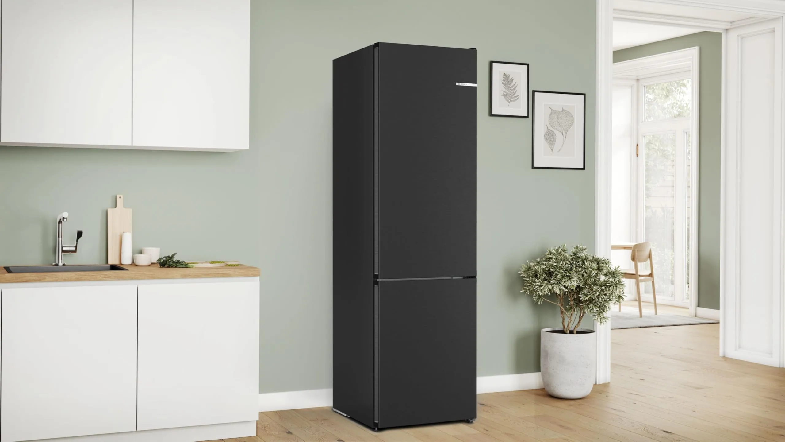 Bosch Serie 4 KGN392XCF Frigorifero Total No Frost 203x60 cm Acciaio Nero - immagine 3