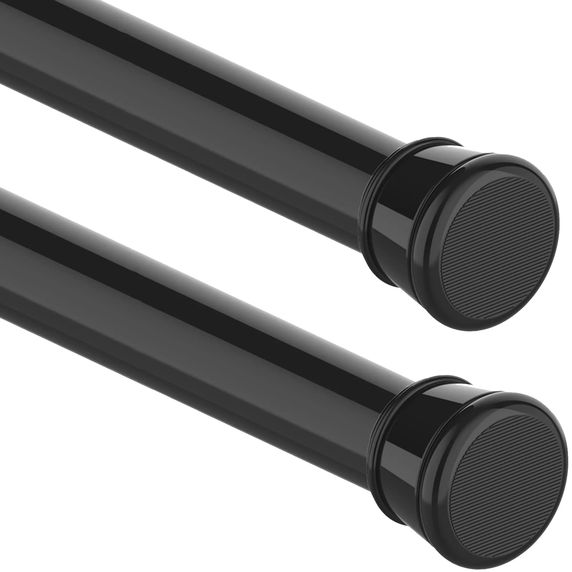 Aiitomg Bastone Tenda a Pressione Telescopico, 48-70cm, Diametro 25mm, Nero (2 Pezzi) - immagine 1
