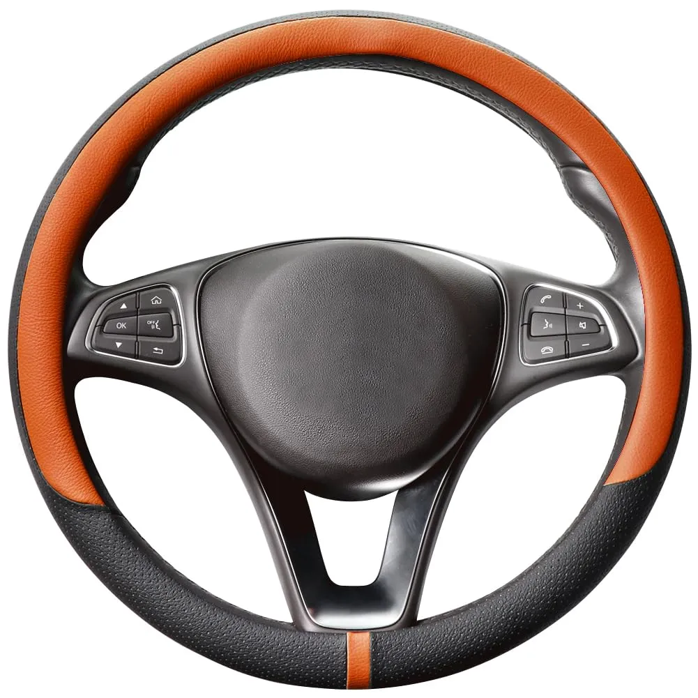 COFIT Coprivolante in Pelle Microfibra Traspirante e Antiscivolo, Universale M 37-38cm, Arancione e Nero - immagine 1
