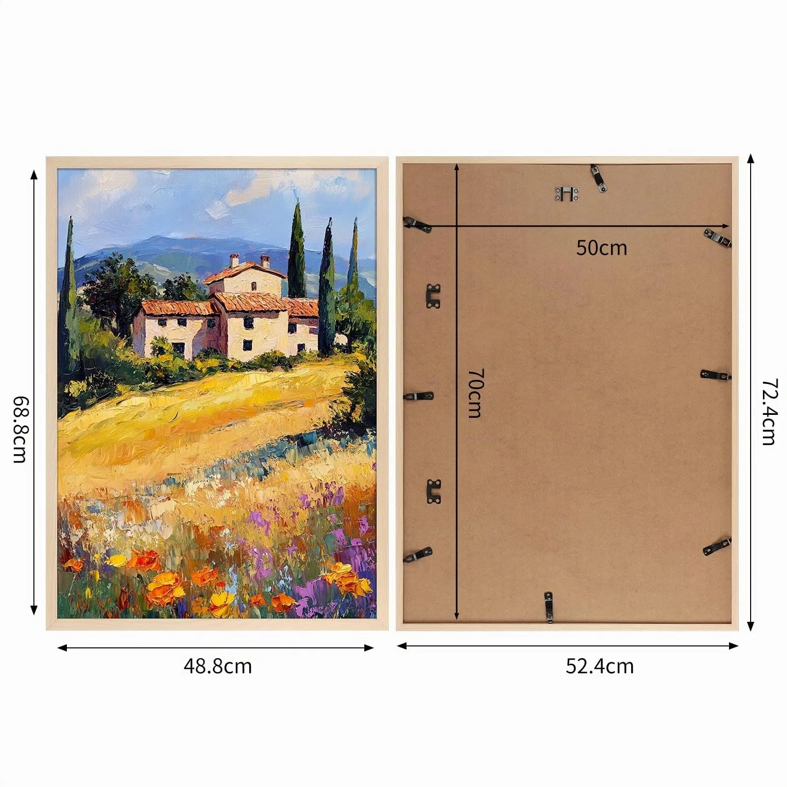 Ditwis Cornice in Alluminio, 50x70 cm, Color Naturale - immagine 2