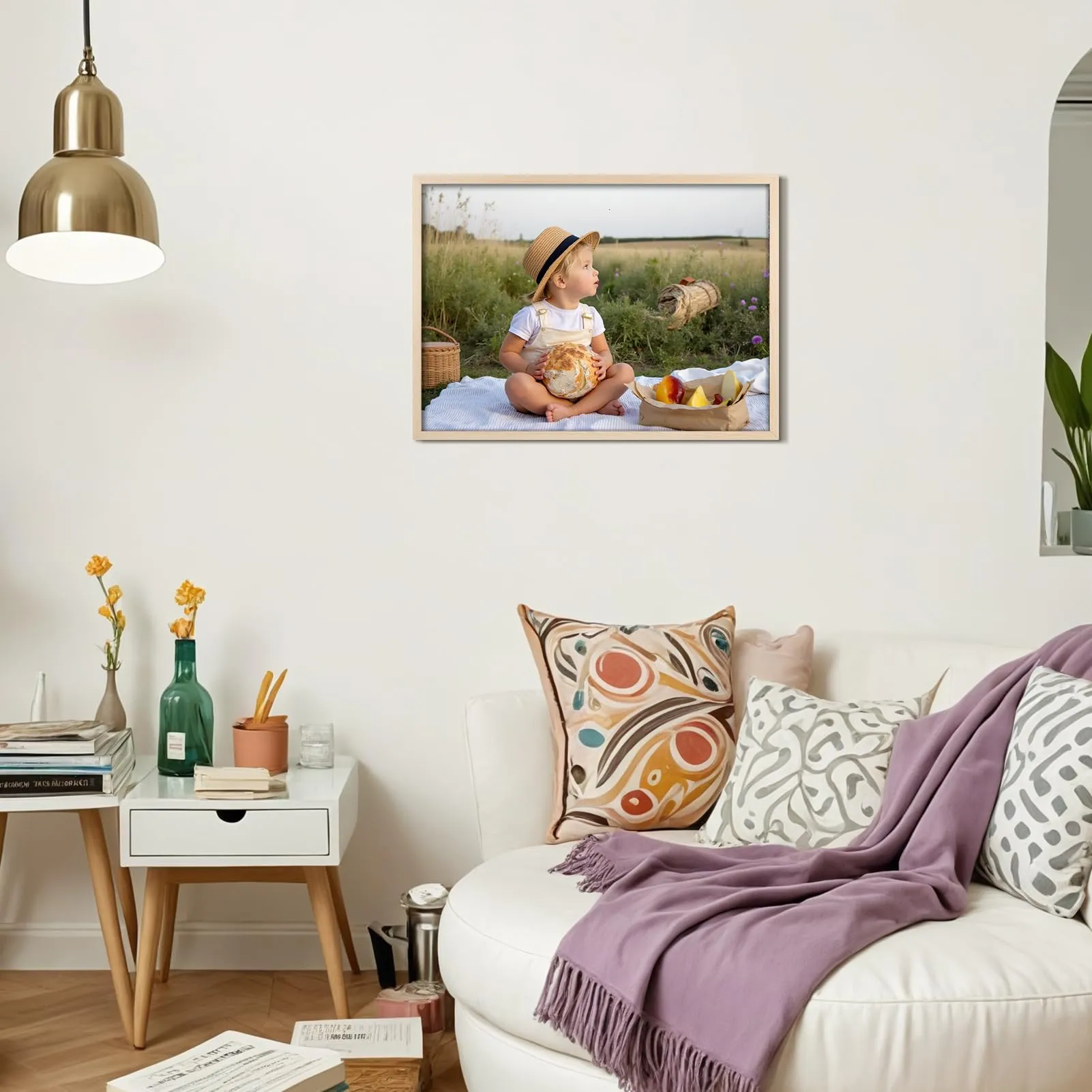 Ditwis Cornice in Alluminio, 50x70 cm, Color Naturale - immagine 5