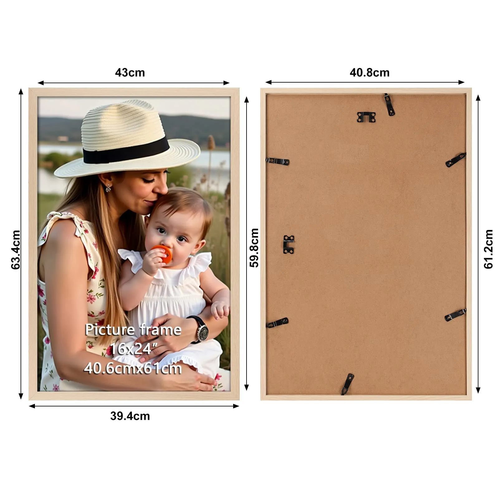 Ditwis Cornice in Alluminio Color Naturale 40x60 cm per Poster, Foto e Opere d'Arte - immagine 2