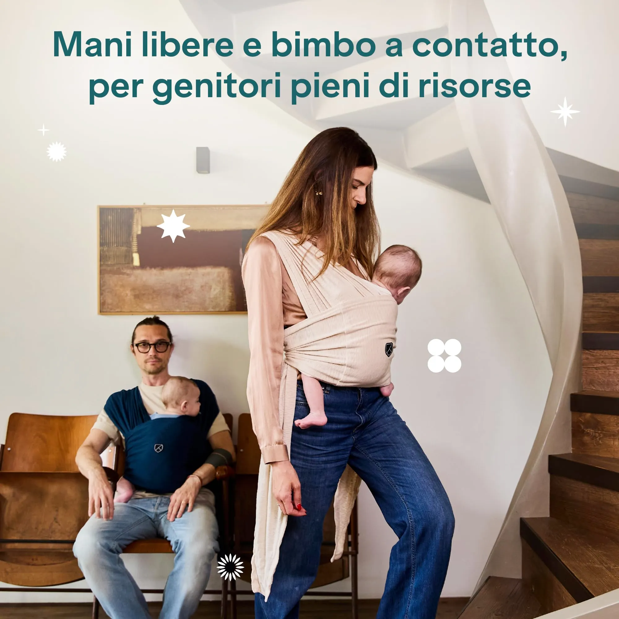 Koala Babycare Fascia Porta Bebe Neonato Regolabile fino a 9kg - Antracite - immagine 8
