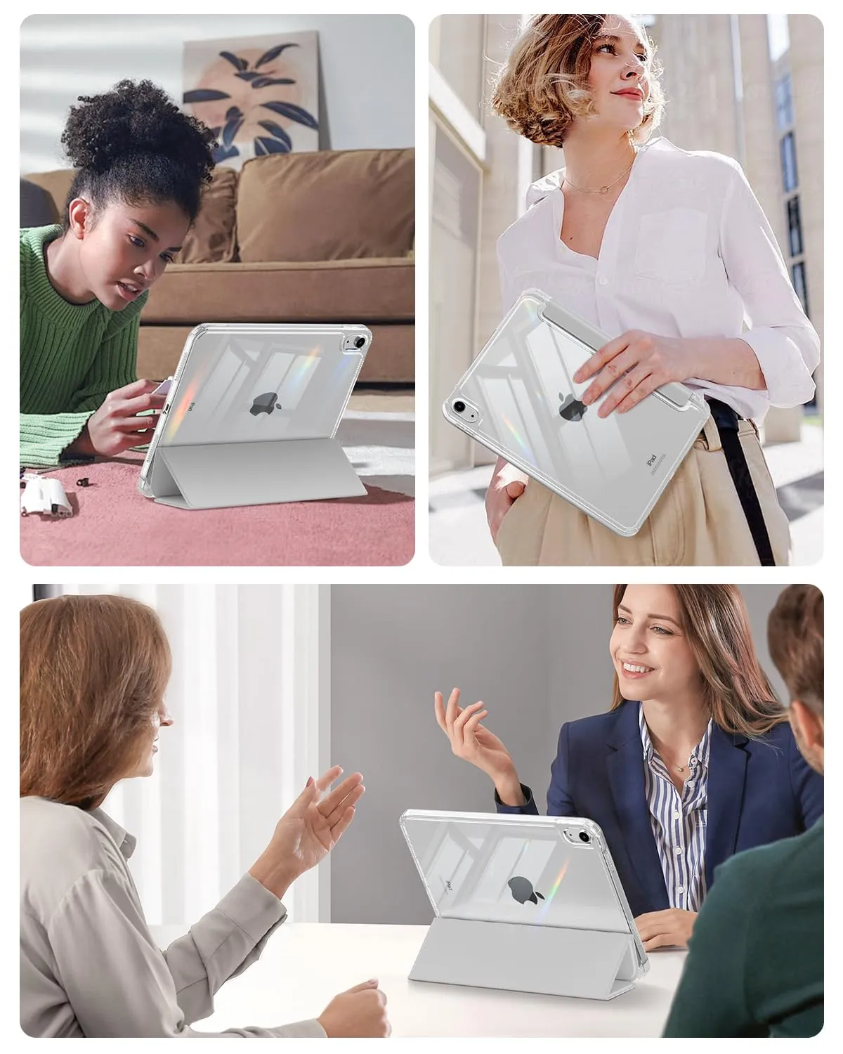 MoKo Custodia per iPad 11ª Gen 11" e iPad 10ª Gen 10.9", Argento - immagine 9