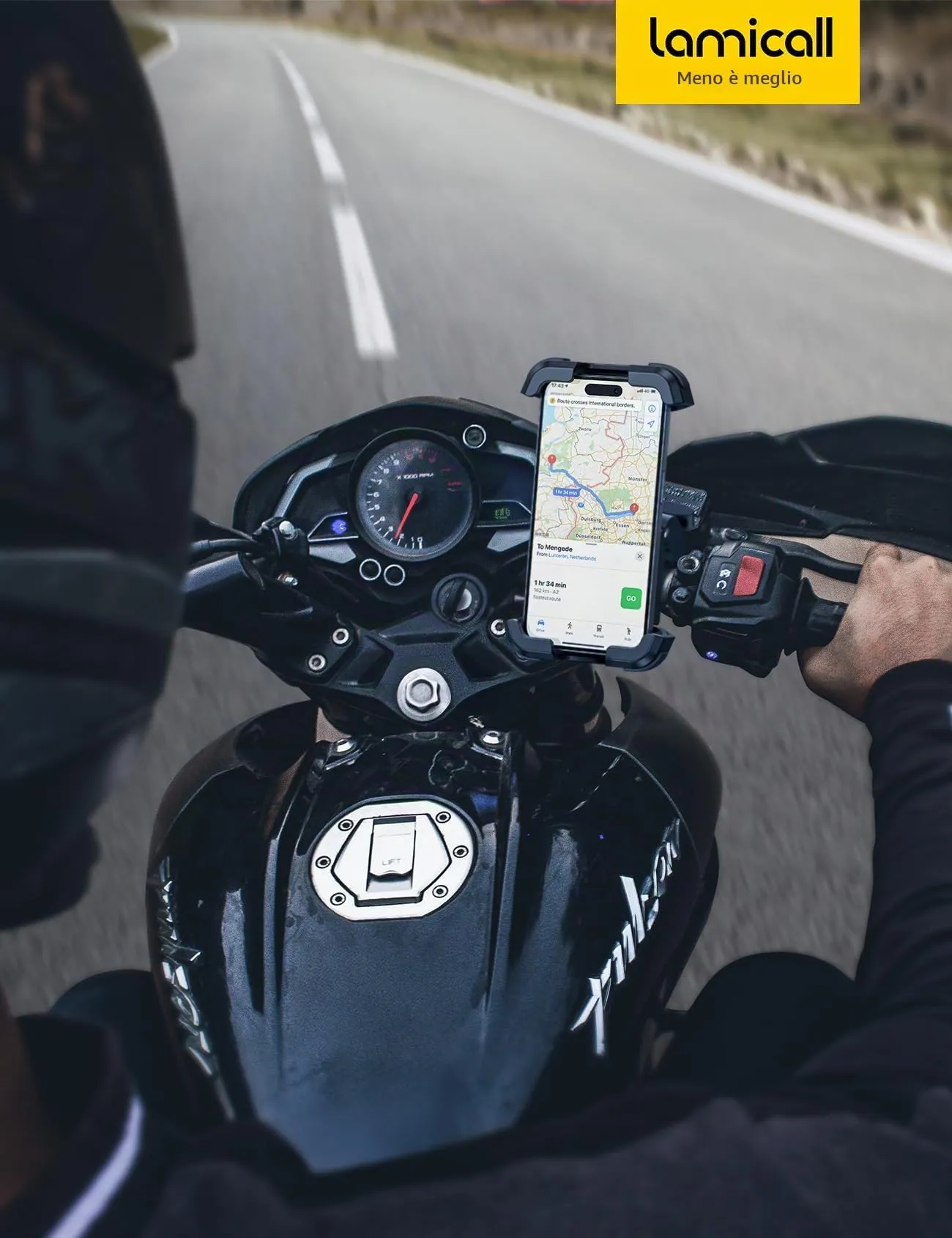 Lamicall Supporto Telefono Moto Antivibrazione Doppio Ammortizzatore - immagine 7