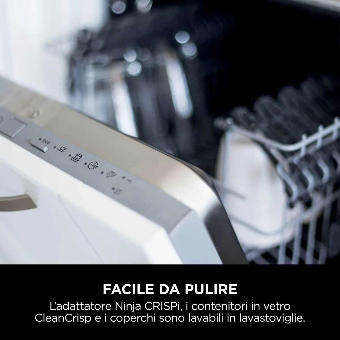 Ninja CRISPi Friggitrice ad Aria Portatile, 3,8L, Grigio - immagine 5