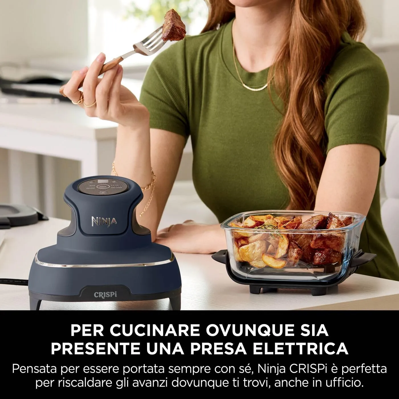Ninja CRISPi Friggitrice ad Aria Portatile, 3,8L, Grigio - immagine 9