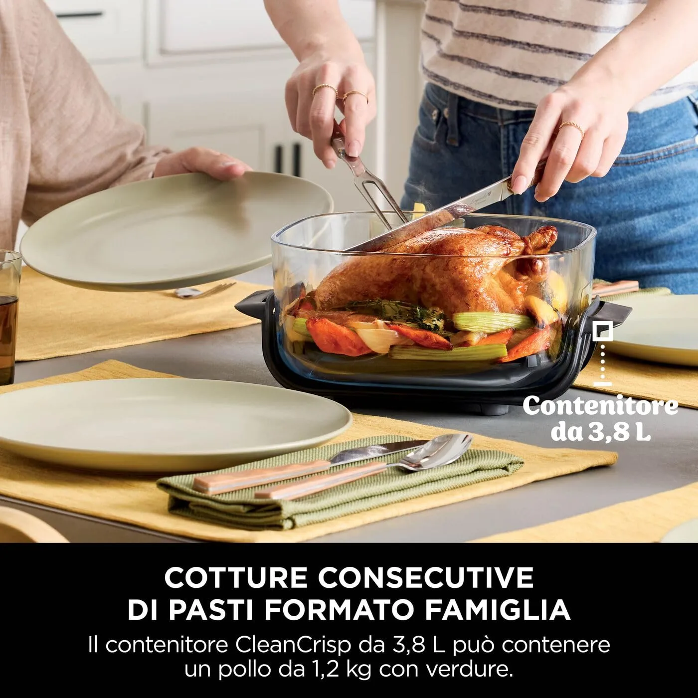 Ninja CRISPi Friggitrice ad Aria Portatile, 3,8L, Grigio - immagine 13