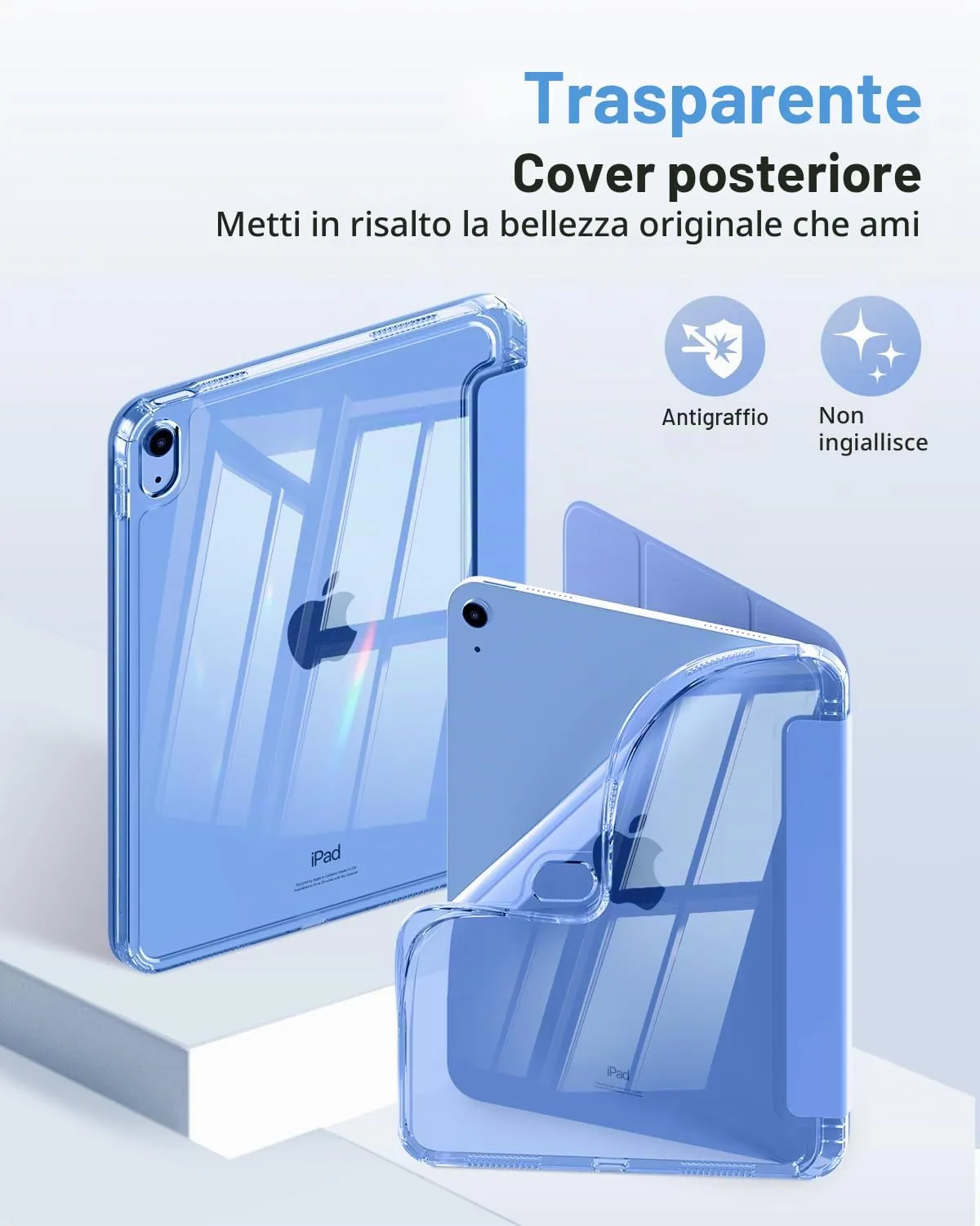 MoKo Cover per iPad 11 Gen 11" (2025) e iPad 10 Gen 10.9" (2022), Pervinca - immagine 3
