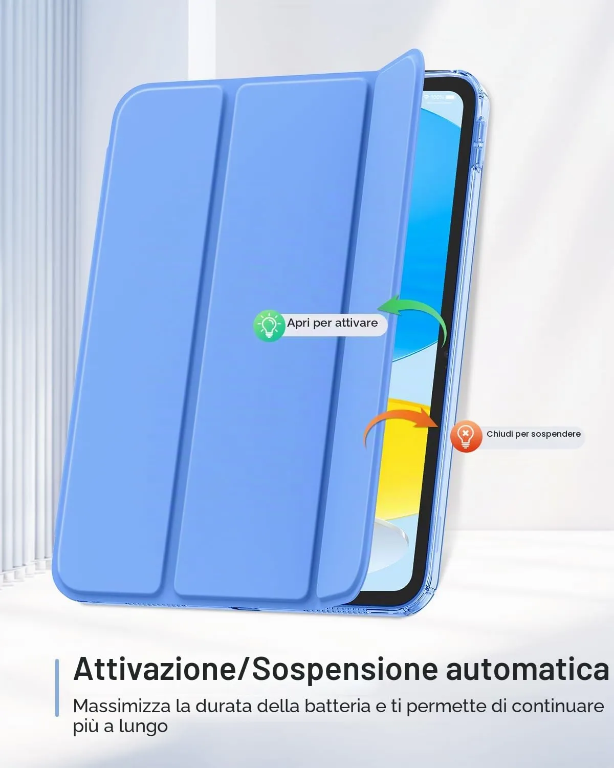 MoKo Cover per iPad 11 Gen 11" (2025) e iPad 10 Gen 10.9" (2022), Pervinca - immagine 7