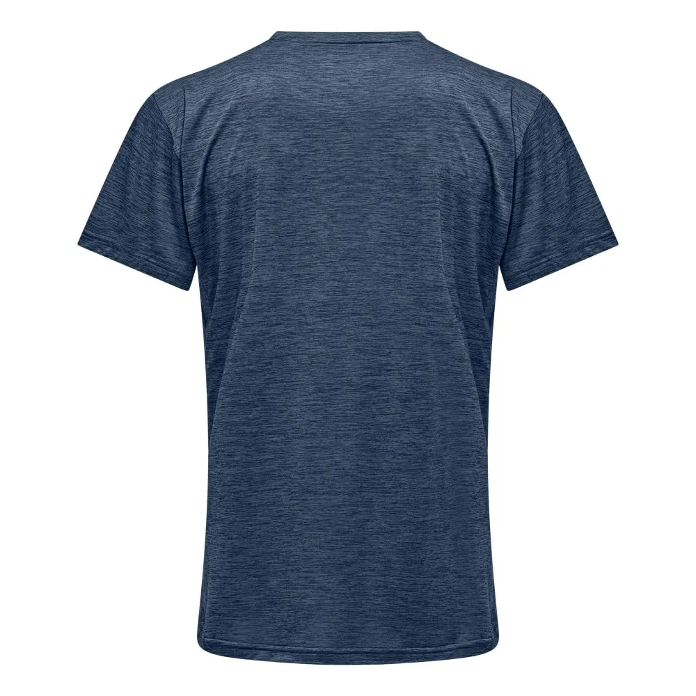 Salewa Puez Melange Dry M S/S Tee, 6XL, Blueberry Melange - immagine 2