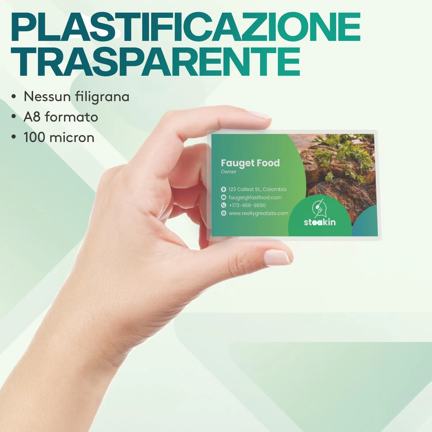 Acropaq Fogli Plastificatrice A8, 100 micron, Lucido, 100 pezzi - 18017 - immagine 2