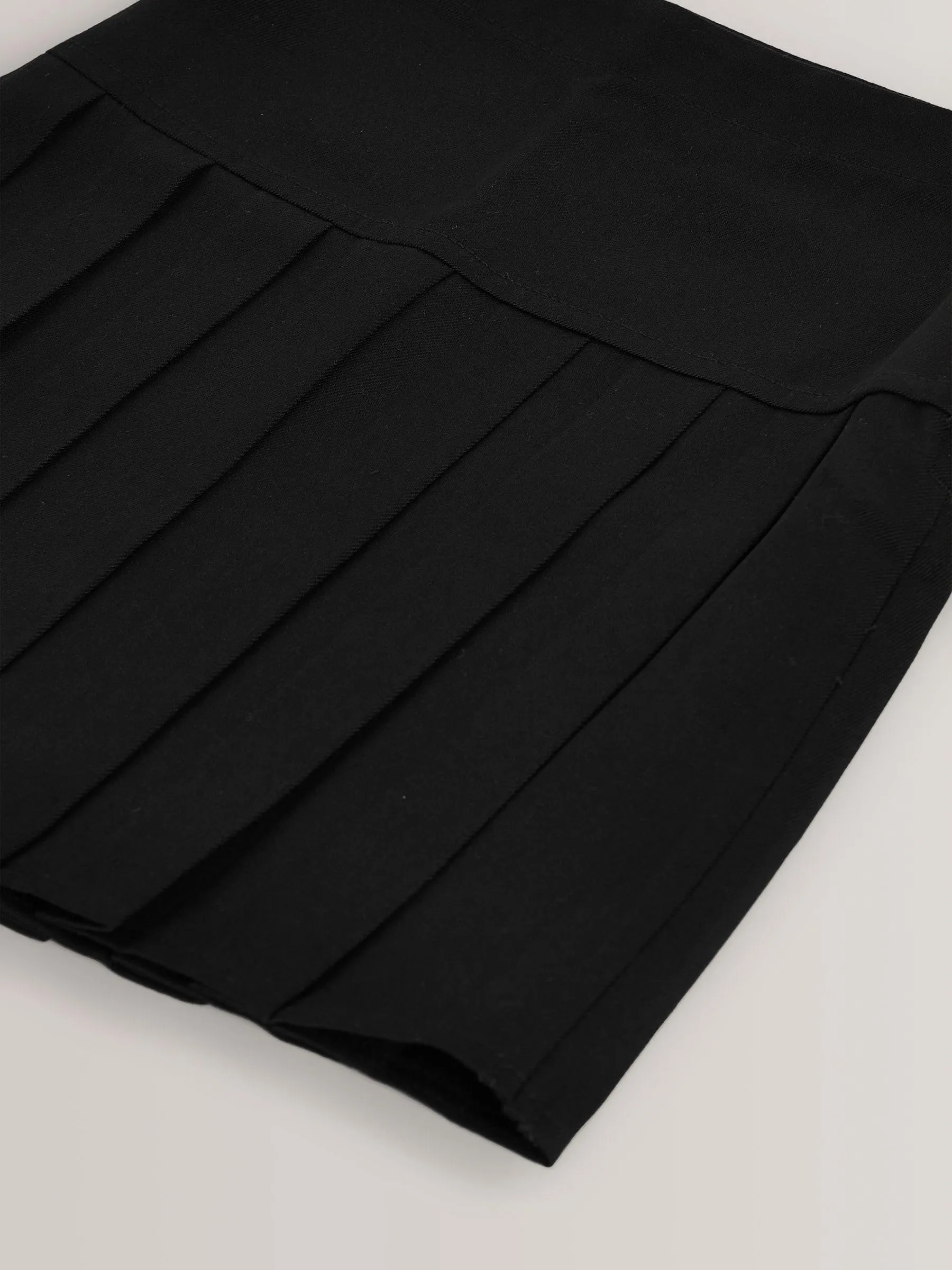 Next Ragazza 2 Gonne a Pieghe per la Scuola Vita Regular Black Longer Length 5 Anni - immagine 2