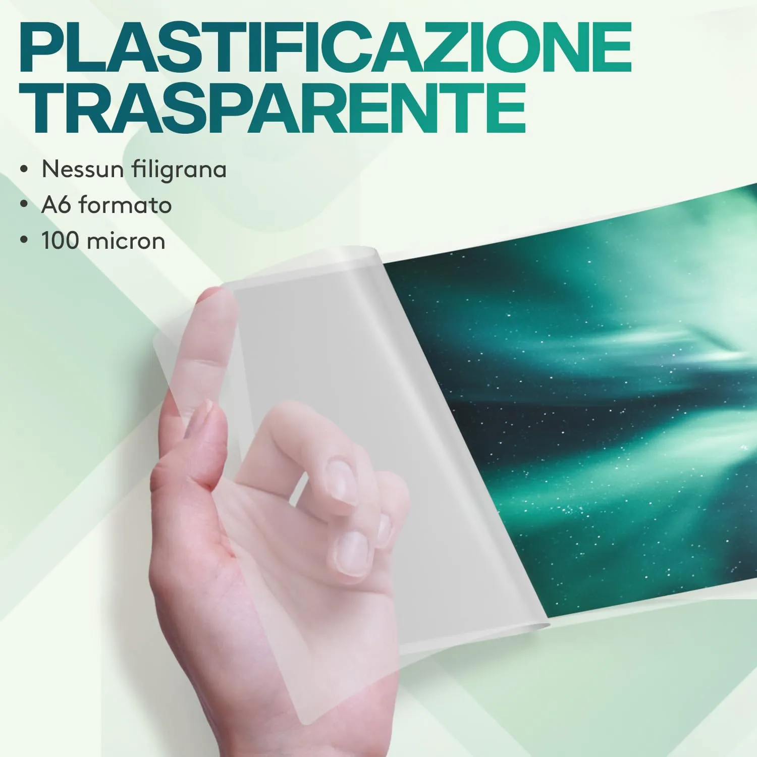 Acropaq Fogli Plastificatrice A6, 100 micron, Lucido, 100 pezzi - 18016 - immagine 2