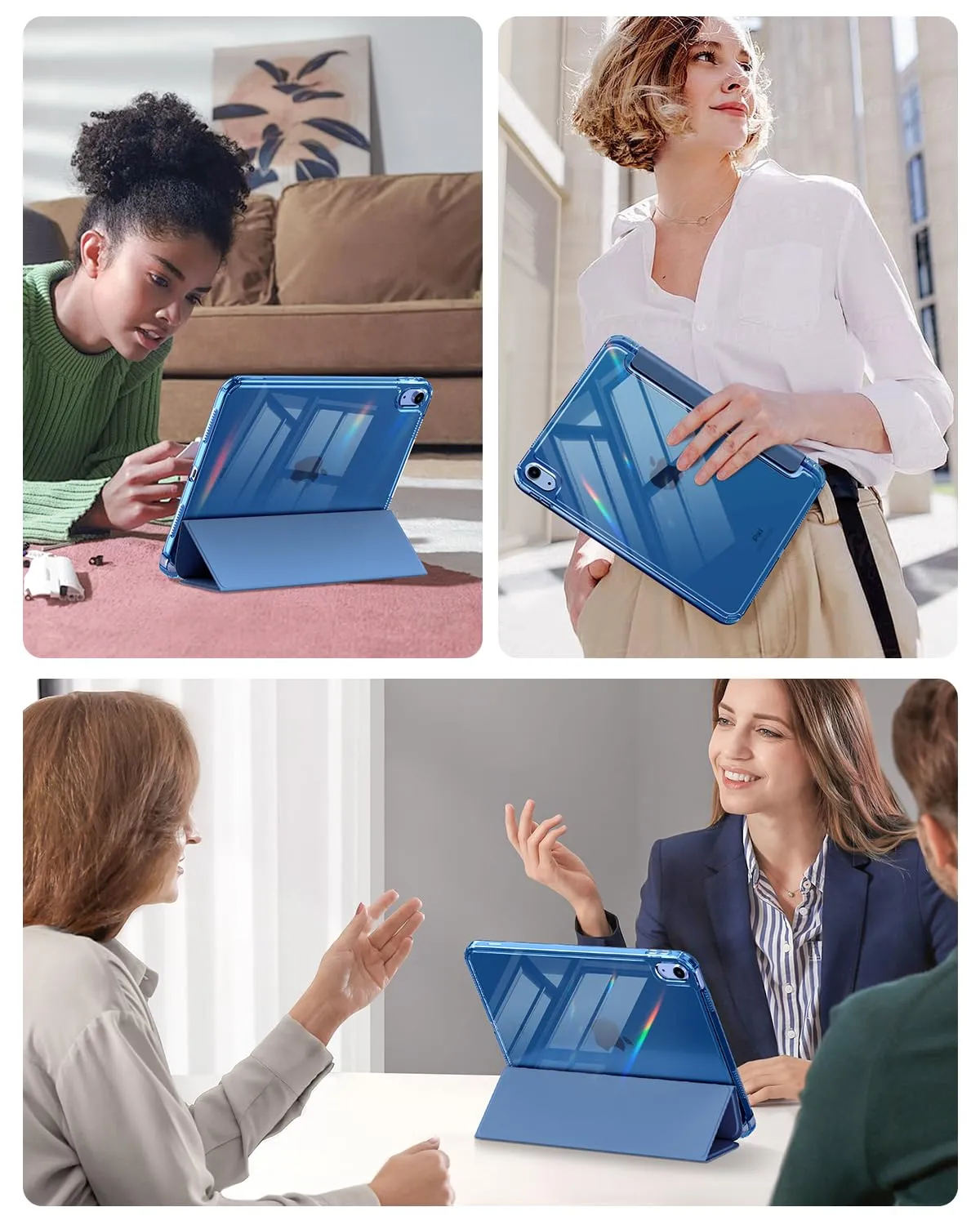 MoKo Custodia per iPad 11a Gen 11" (2025) e iPad 10a Gen 10,9" (2022), Blu Marino - immagine 9
