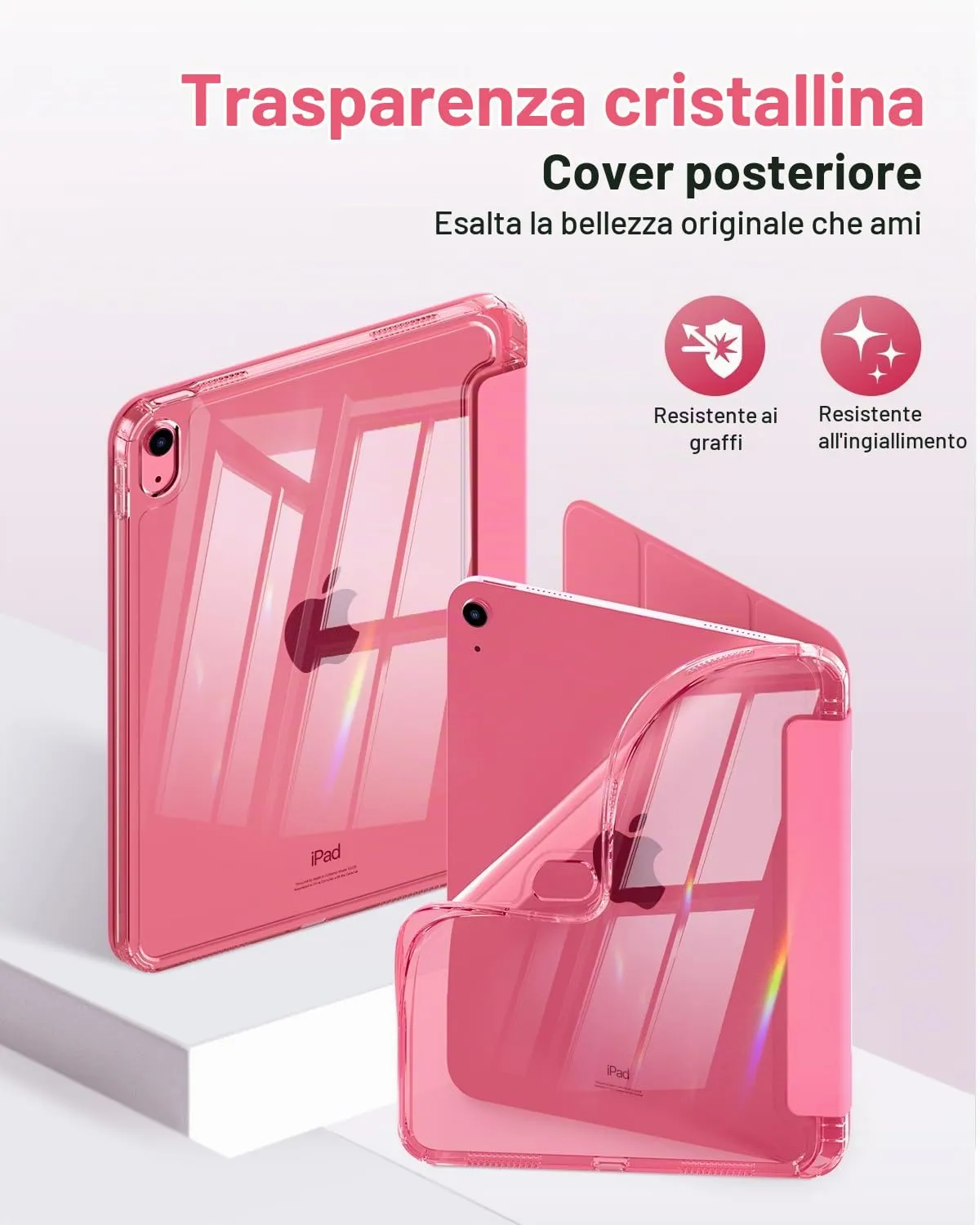 MoKo Cover per iPad 11ª Gen 11" e 10ª Gen 10.9", Anguria Rossa - immagine 3