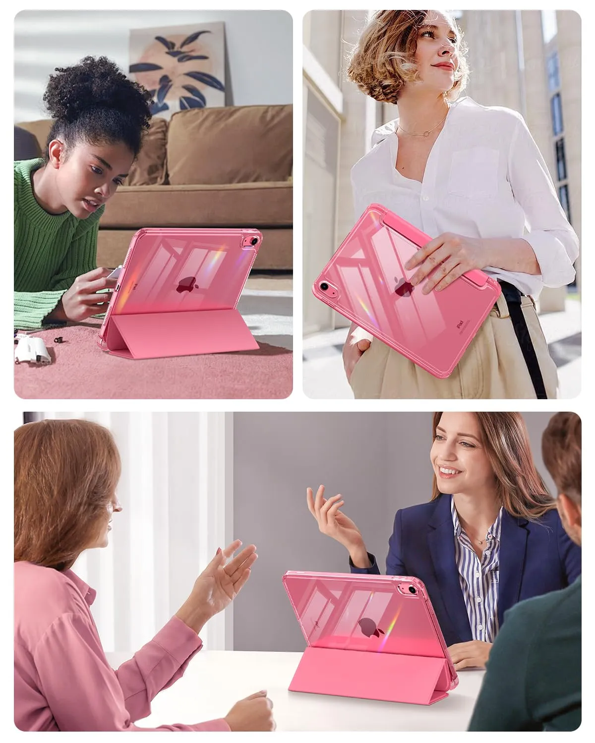 MoKo Cover per iPad 11ª Gen 11" e 10ª Gen 10.9", Anguria Rossa - immagine 9