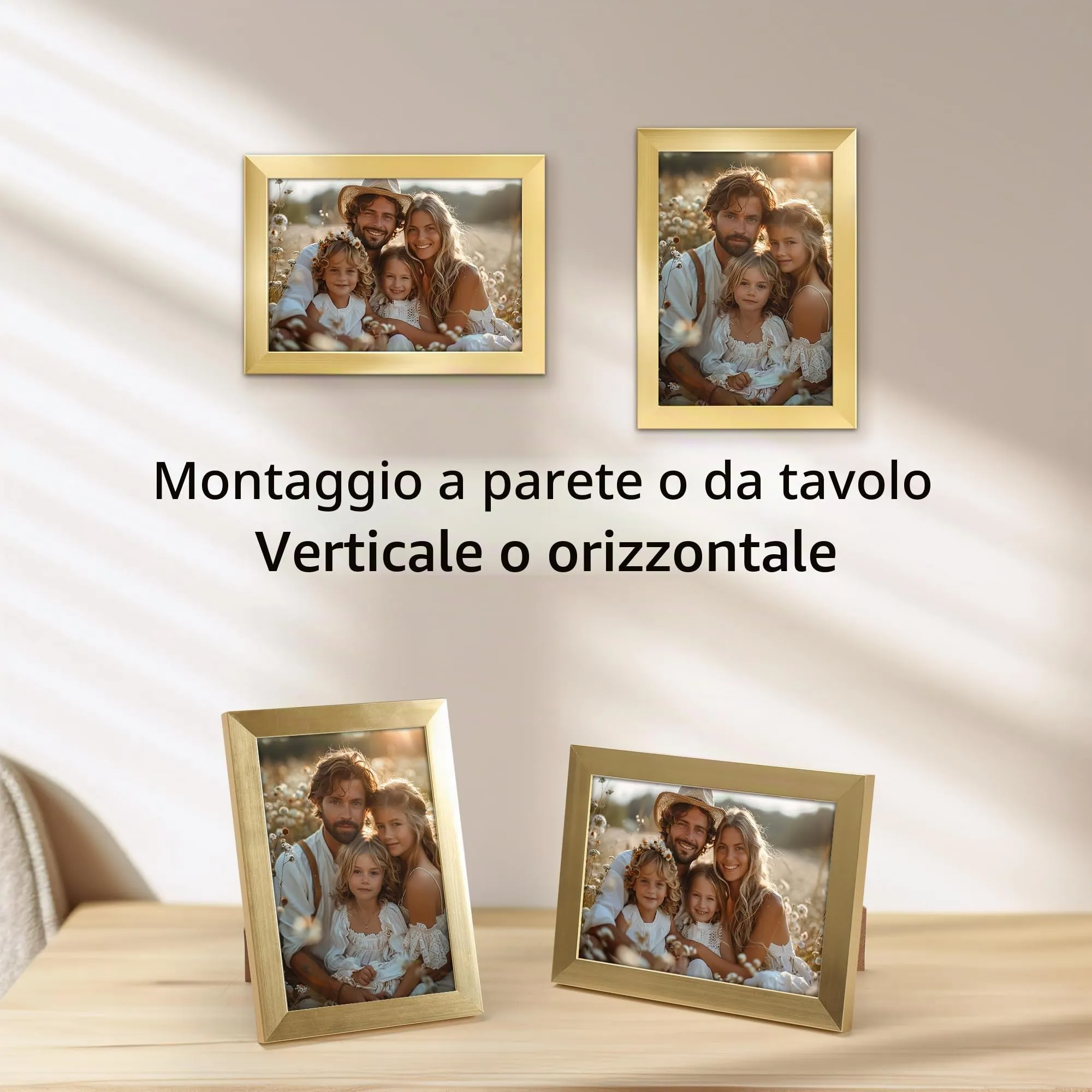 Giftgarden Cornice in PVC Dorata 9x13 cm - immagine 4
